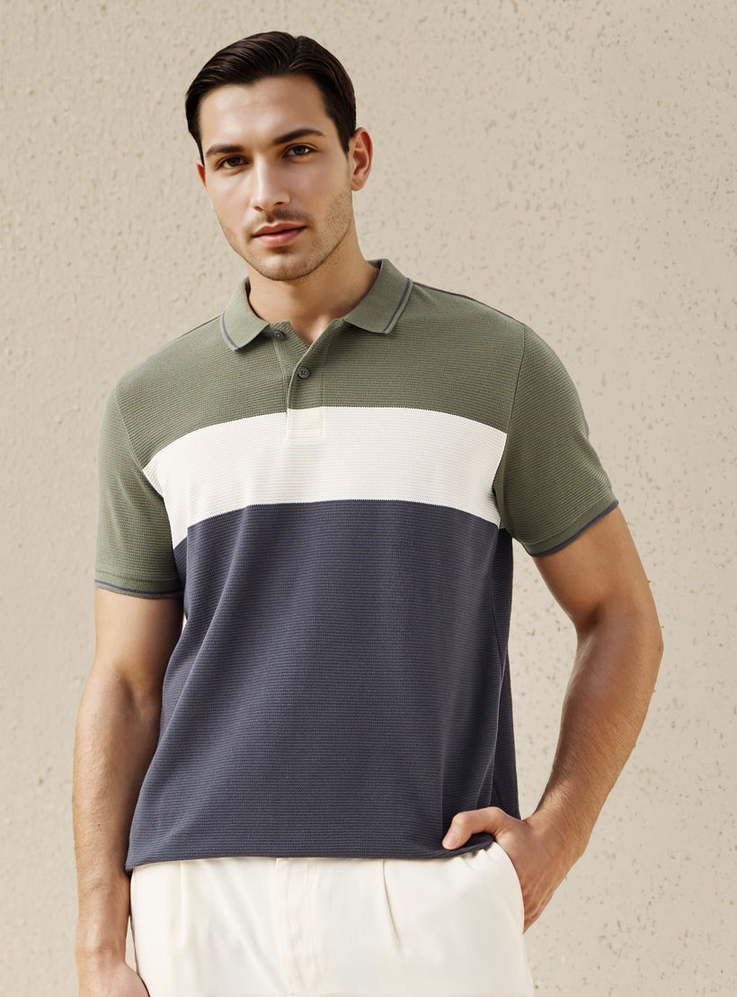 Striped Regular Fit Polo T-shirt-men-clothing-tshirtsandpolos-polos-image-1
