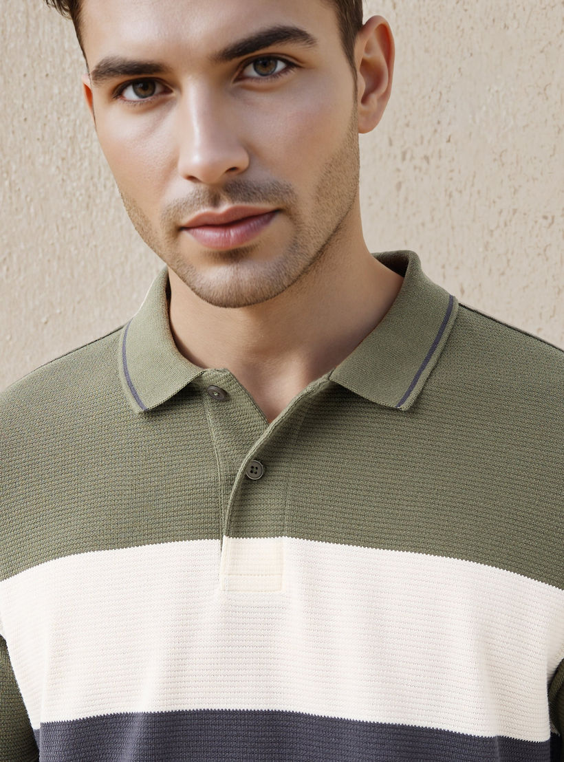 Striped Regular Fit Polo T-shirt-men-clothing-tshirtsandpolos-polos-image-4