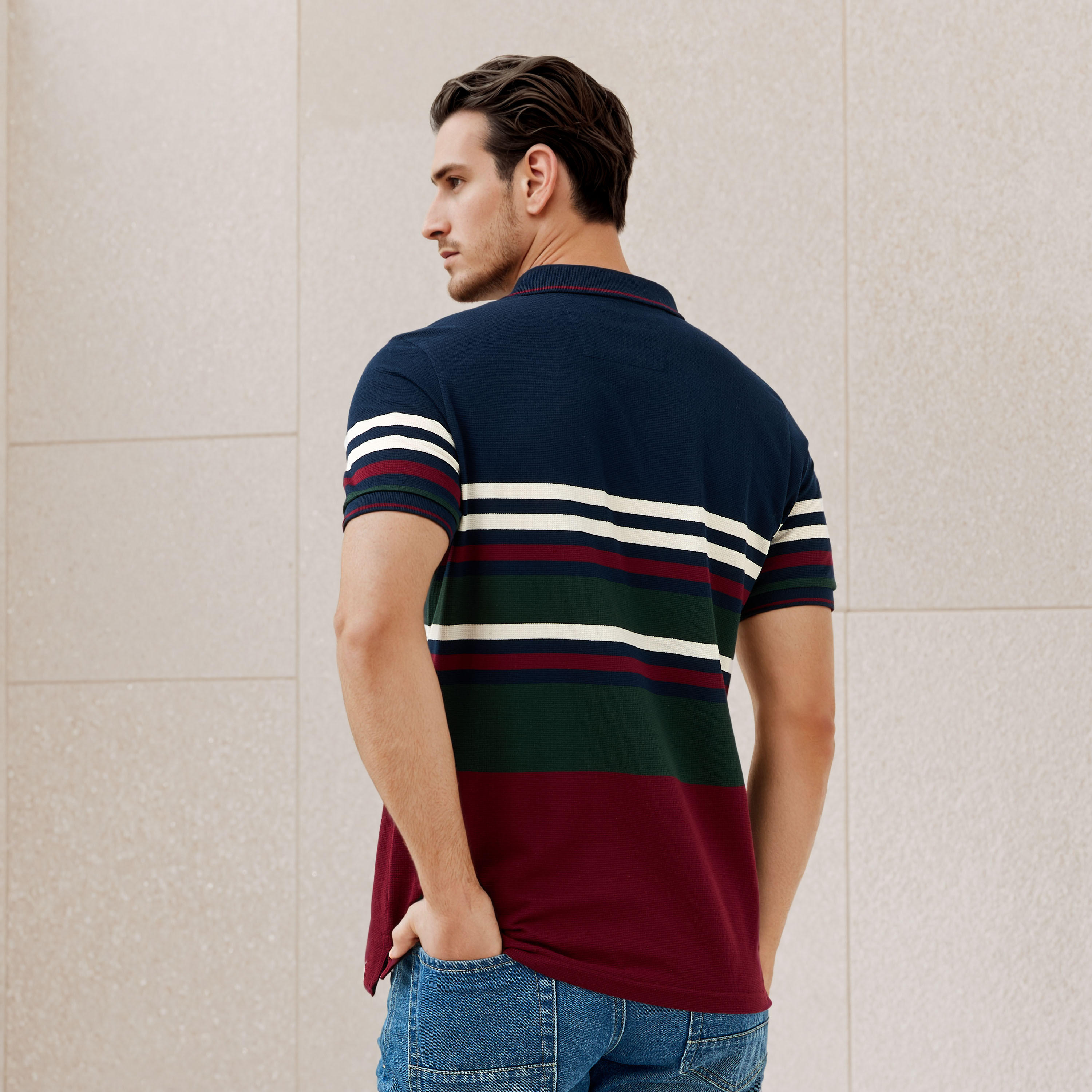 تيشيرت بولو بيكيه مقلم-men-clothing-tshirtsandpolos-polos-image-3