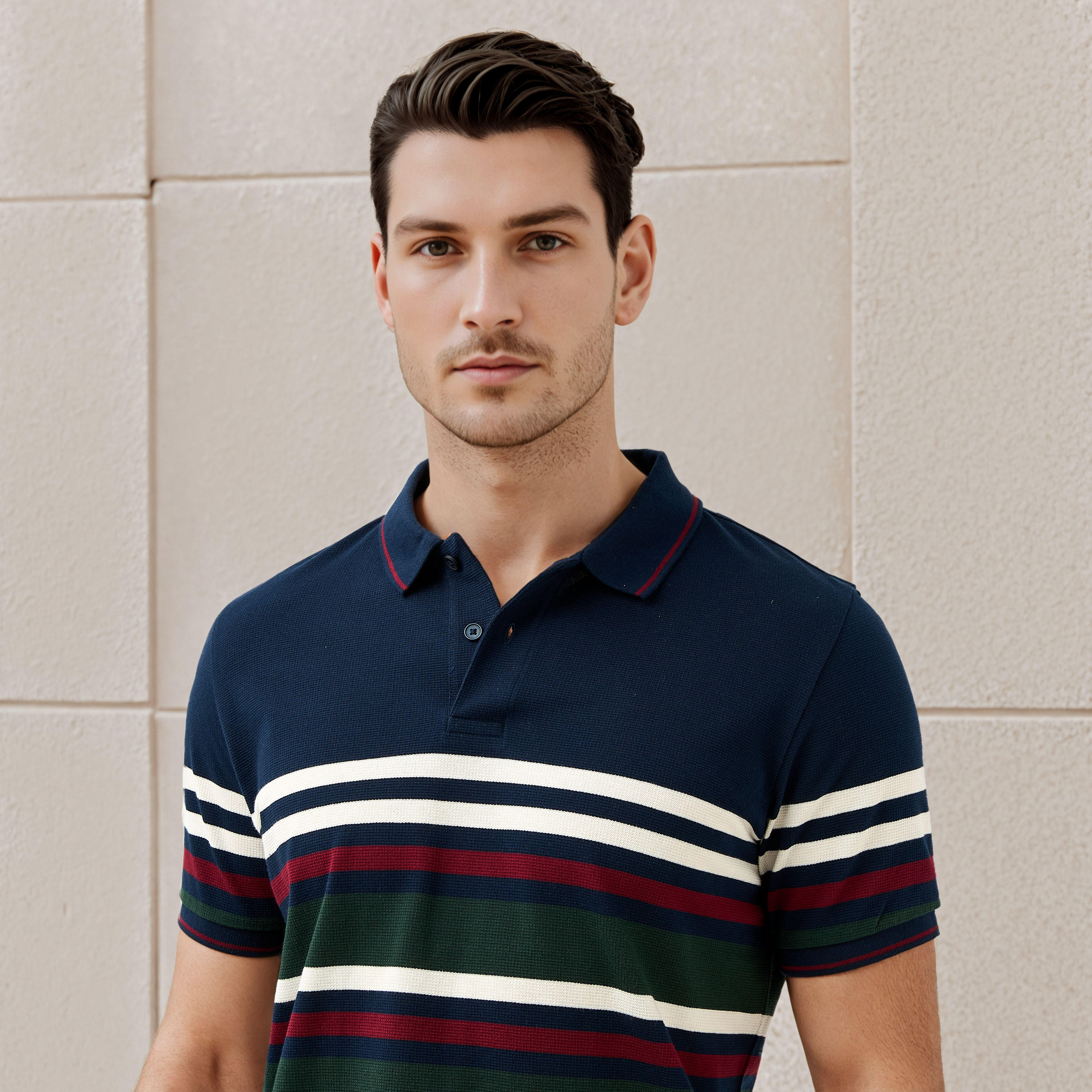 تيشيرت بولو بيكيه مقلم-men-clothing-tshirtsandpolos-polos-image-4