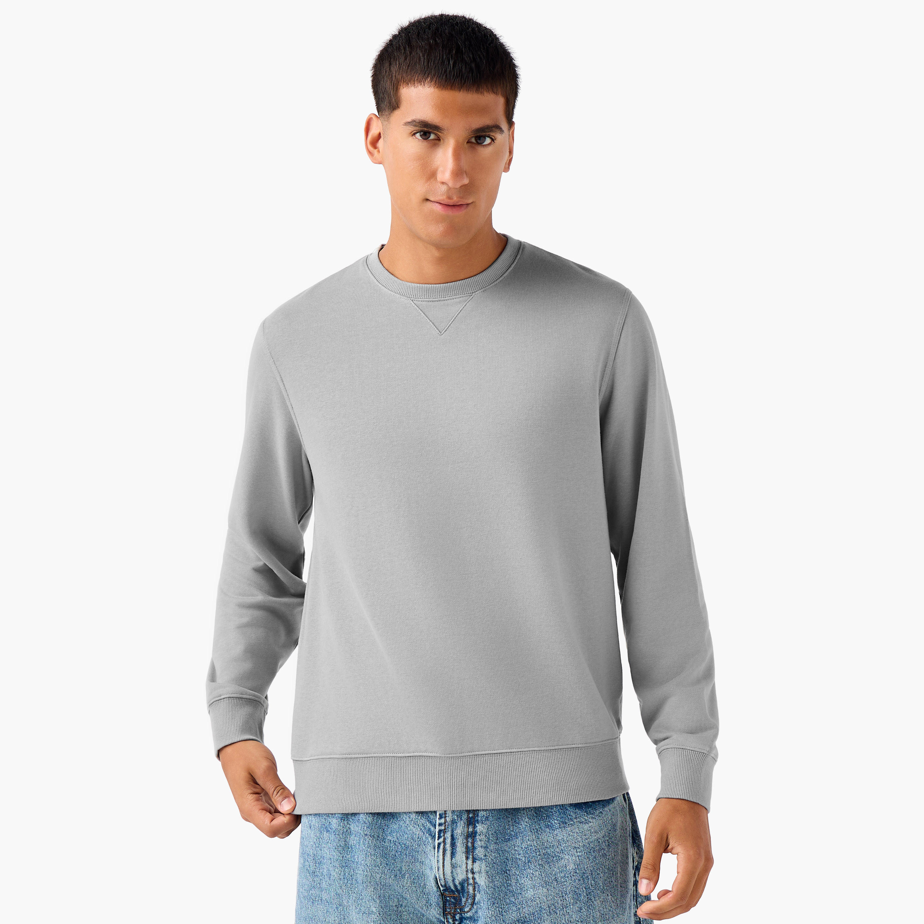 سويت شيرت رجالي بياقة ضيقة وقصة عادية-men-winterwear-hoodiesandsweatshirts-image-5