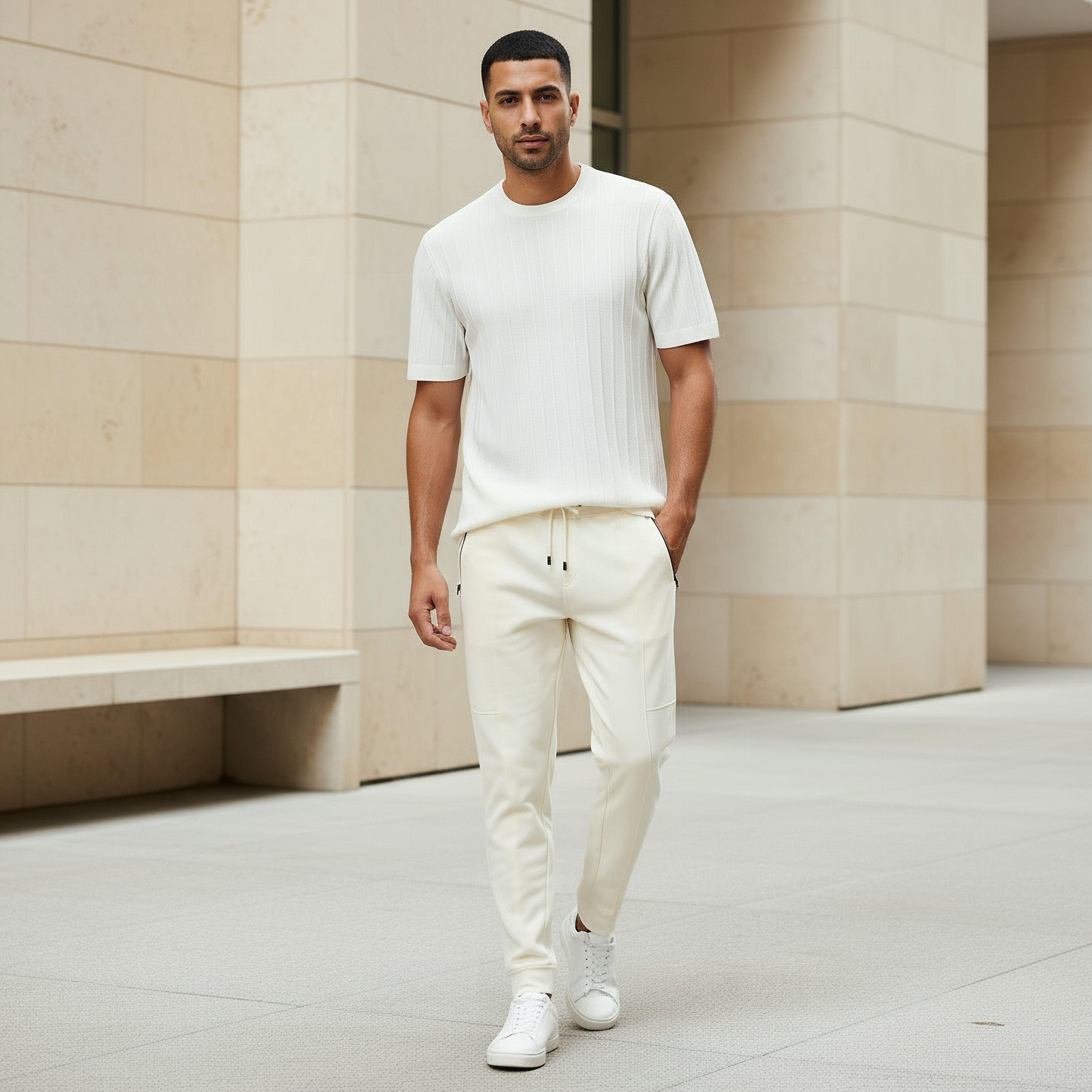 Men Regular Fit Crew Neck Short Sleeve Knit Textured T-shirt-men-clothing-tshirtsandpolos-tshirts-image-5