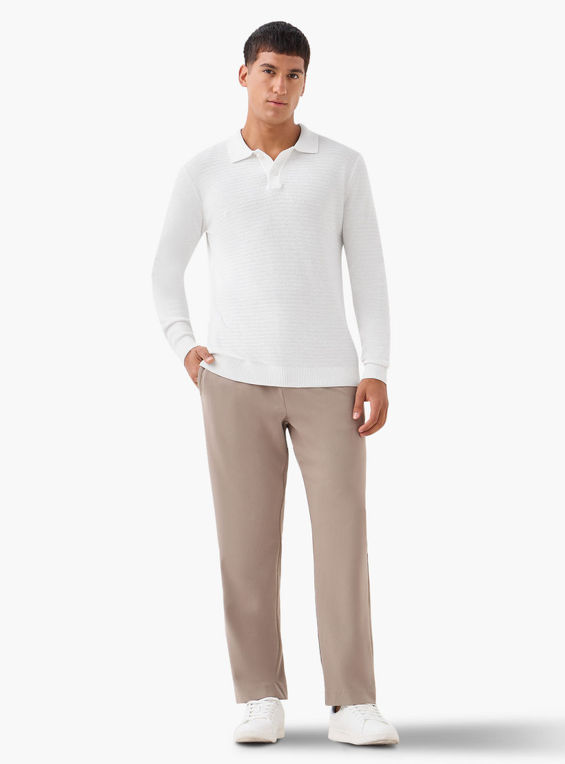 Men Long Sleeves Knit Textured Polo T-shirt-men-clothing-tshirtsandpolos-polos-image-5