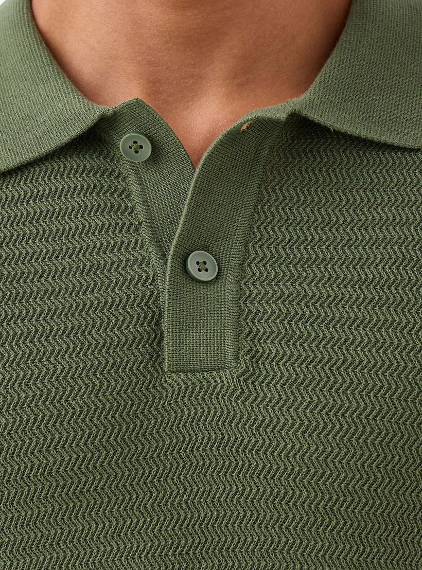 Men Long Sleeves Knit Textured Polo T-shirt-men-clothing-tshirtsandpolos-polos-image-5