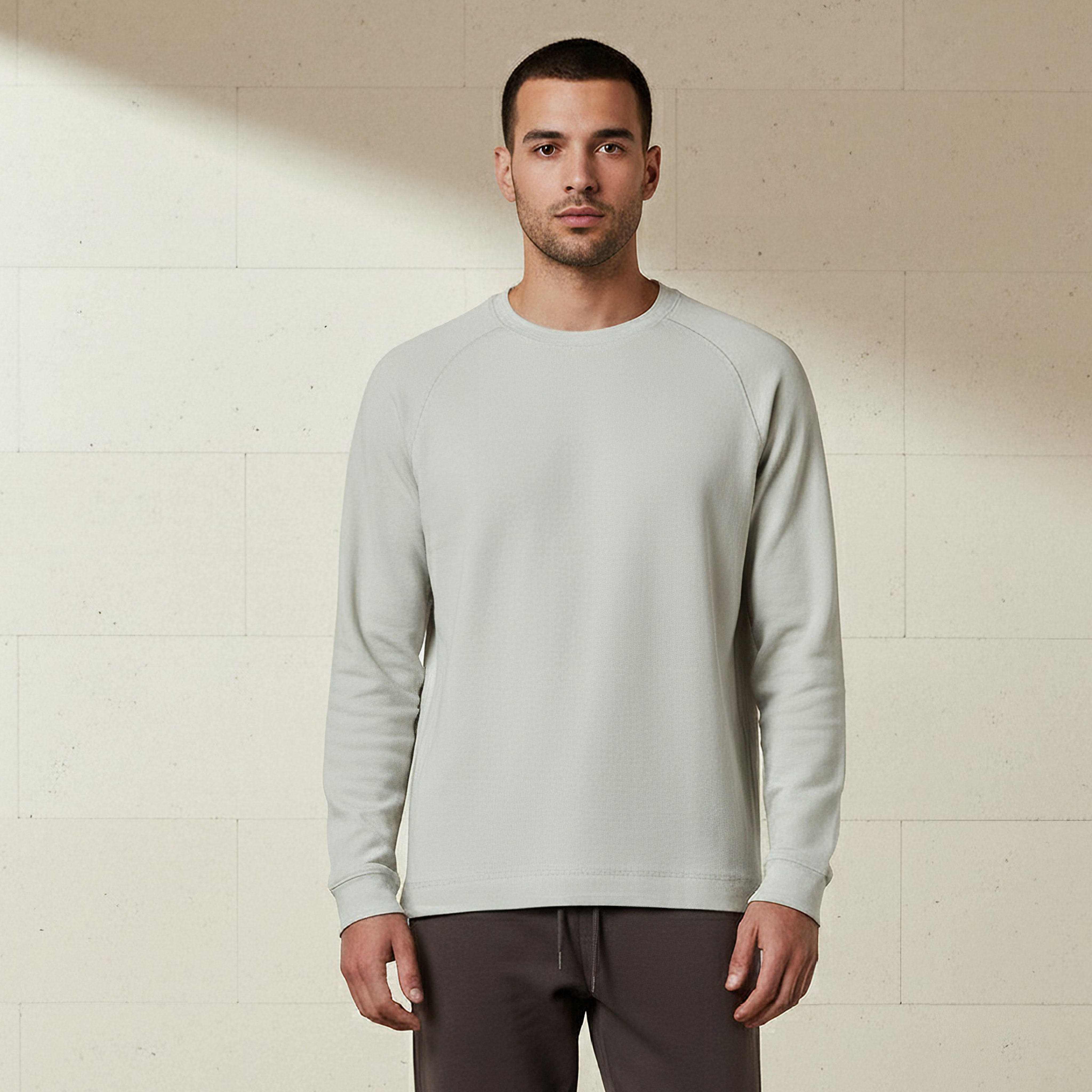 Men Regular Fit Crew Neck Long Sleeve Textured T-shirt-men-clothing-tshirtsandpolos-tshirts-image-1