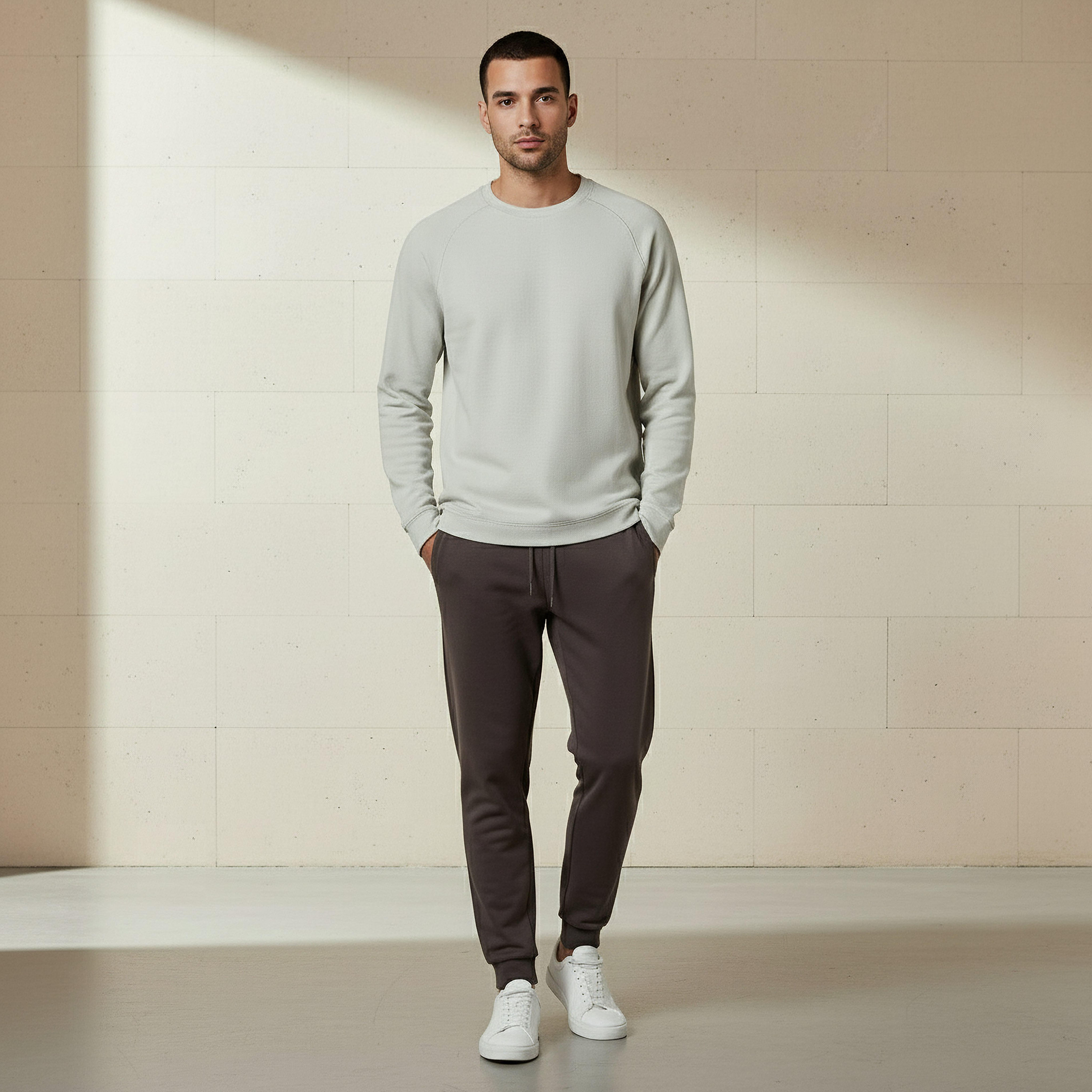 Men Regular Fit Crew Neck Long Sleeve Textured T-shirt-men-clothing-tshirtsandpolos-tshirts-image-2