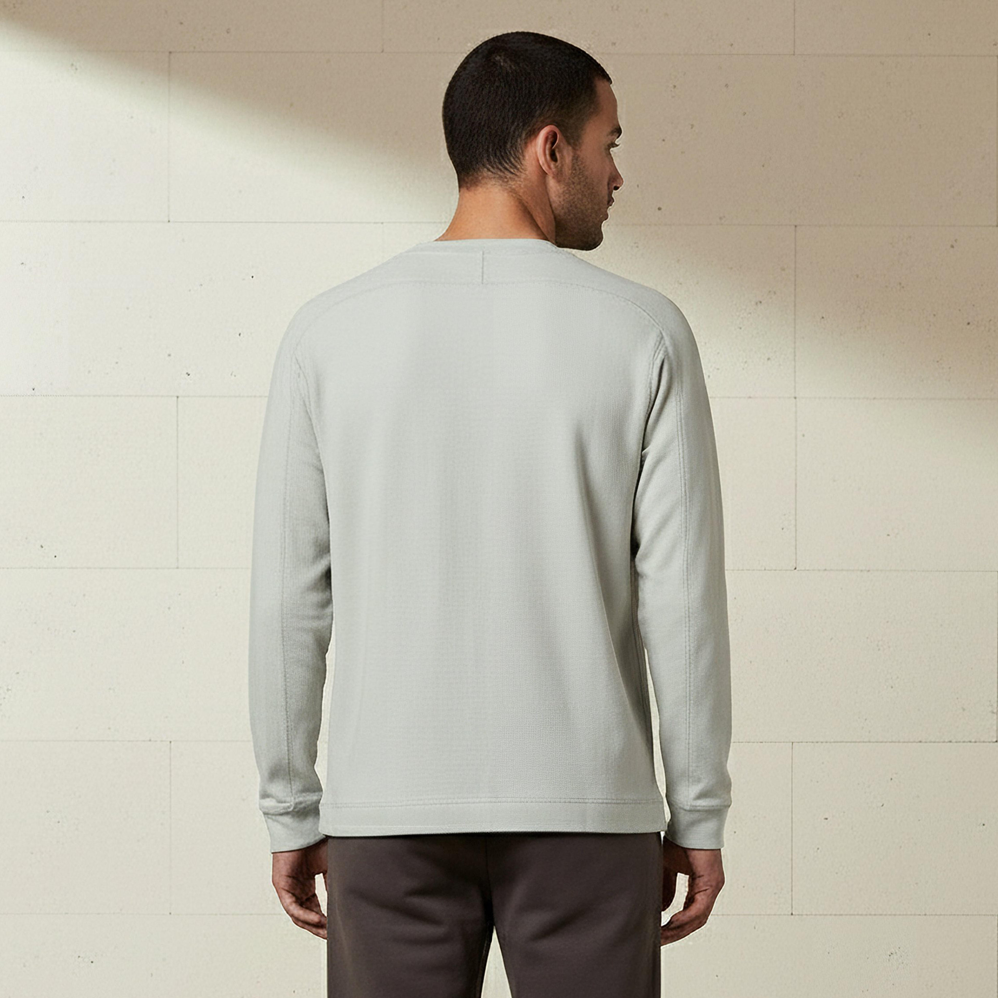 Men Regular Fit Crew Neck Long Sleeve Textured T-shirt-men-clothing-tshirtsandpolos-tshirts-image-3