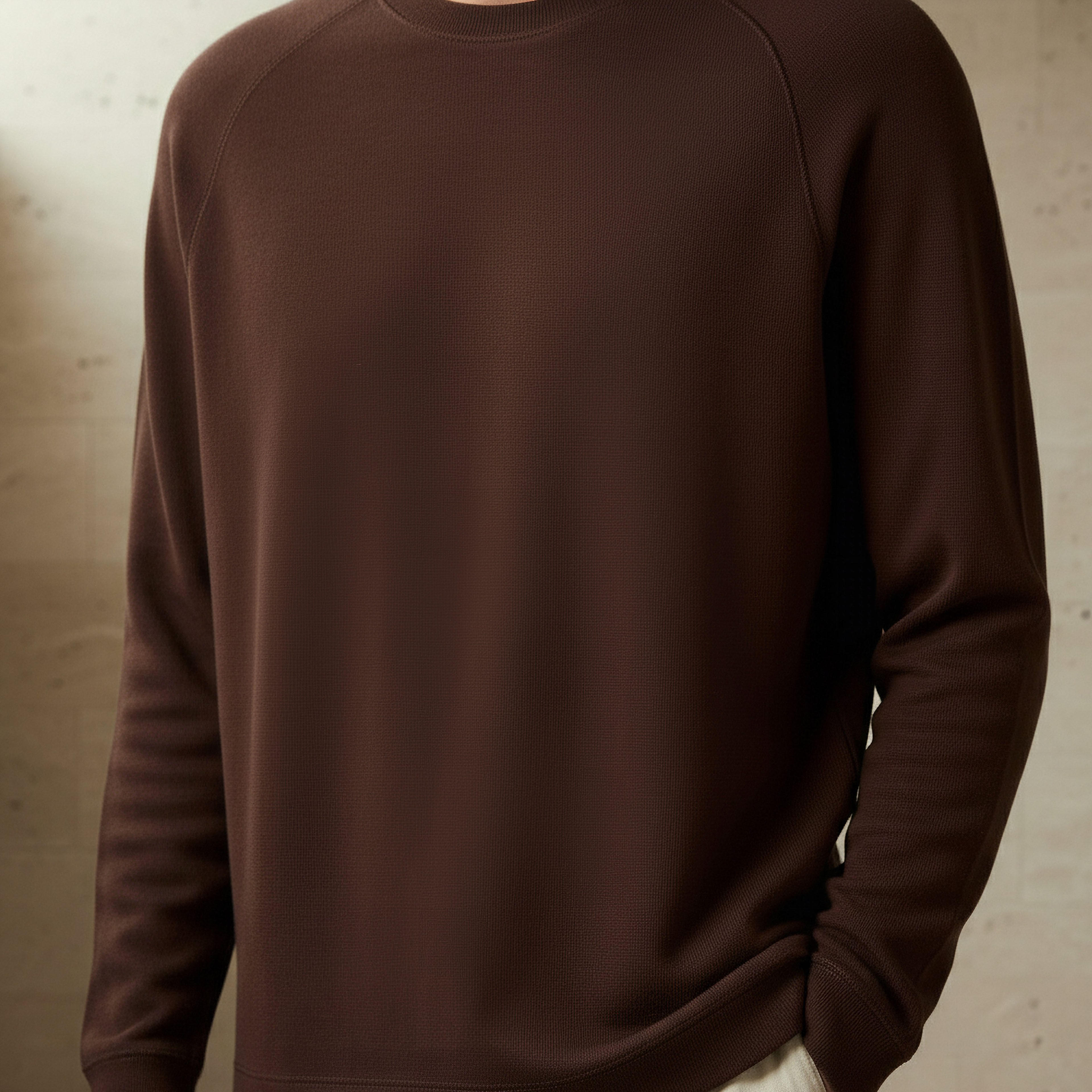 Men Regular Fit Crew Neck Long Sleeve Textured T-shirt-men-clothing-tshirtsandpolos-tshirts-image-4