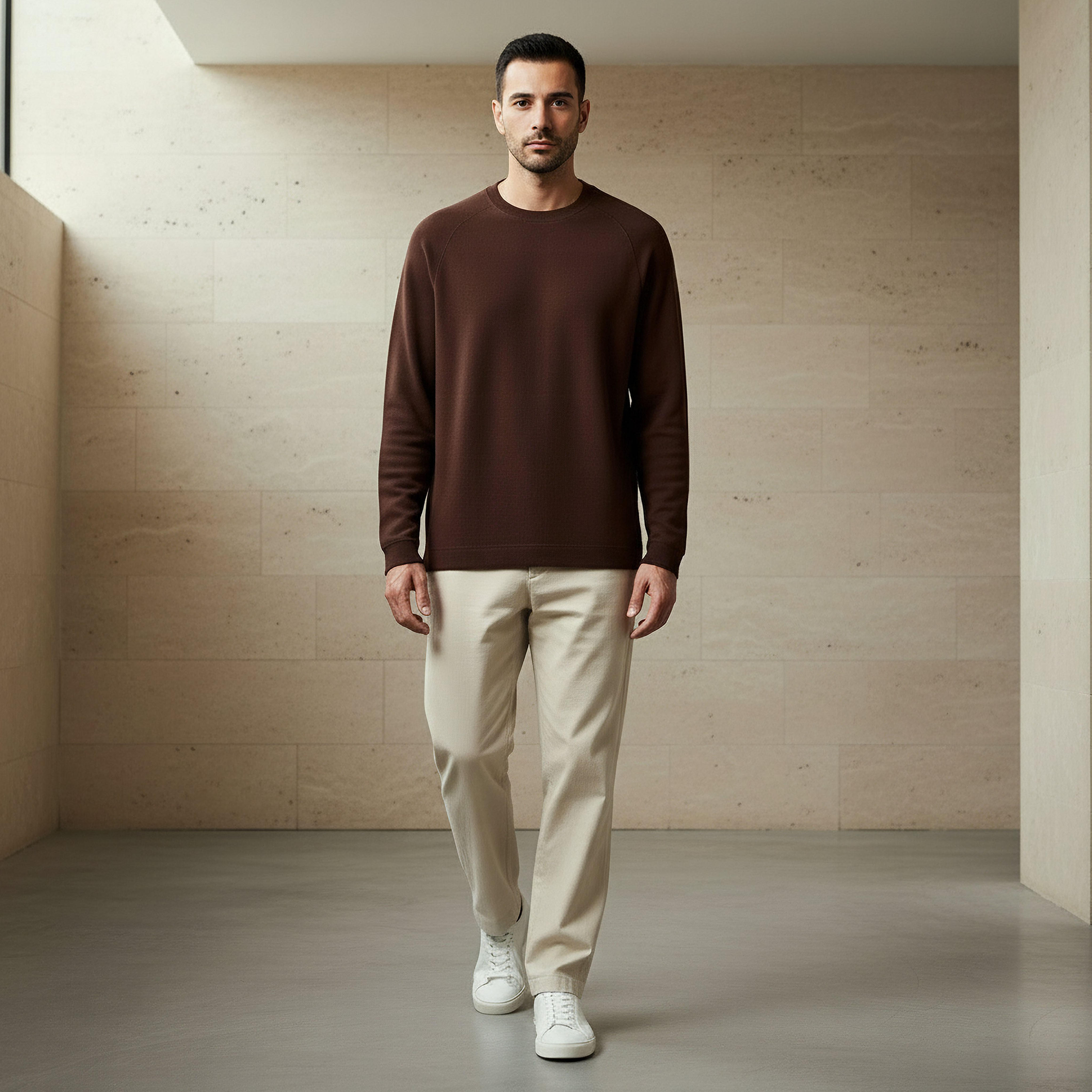 Men Regular Fit Crew Neck Long Sleeve Textured T-shirt-men-clothing-tshirtsandpolos-tshirts-image-5