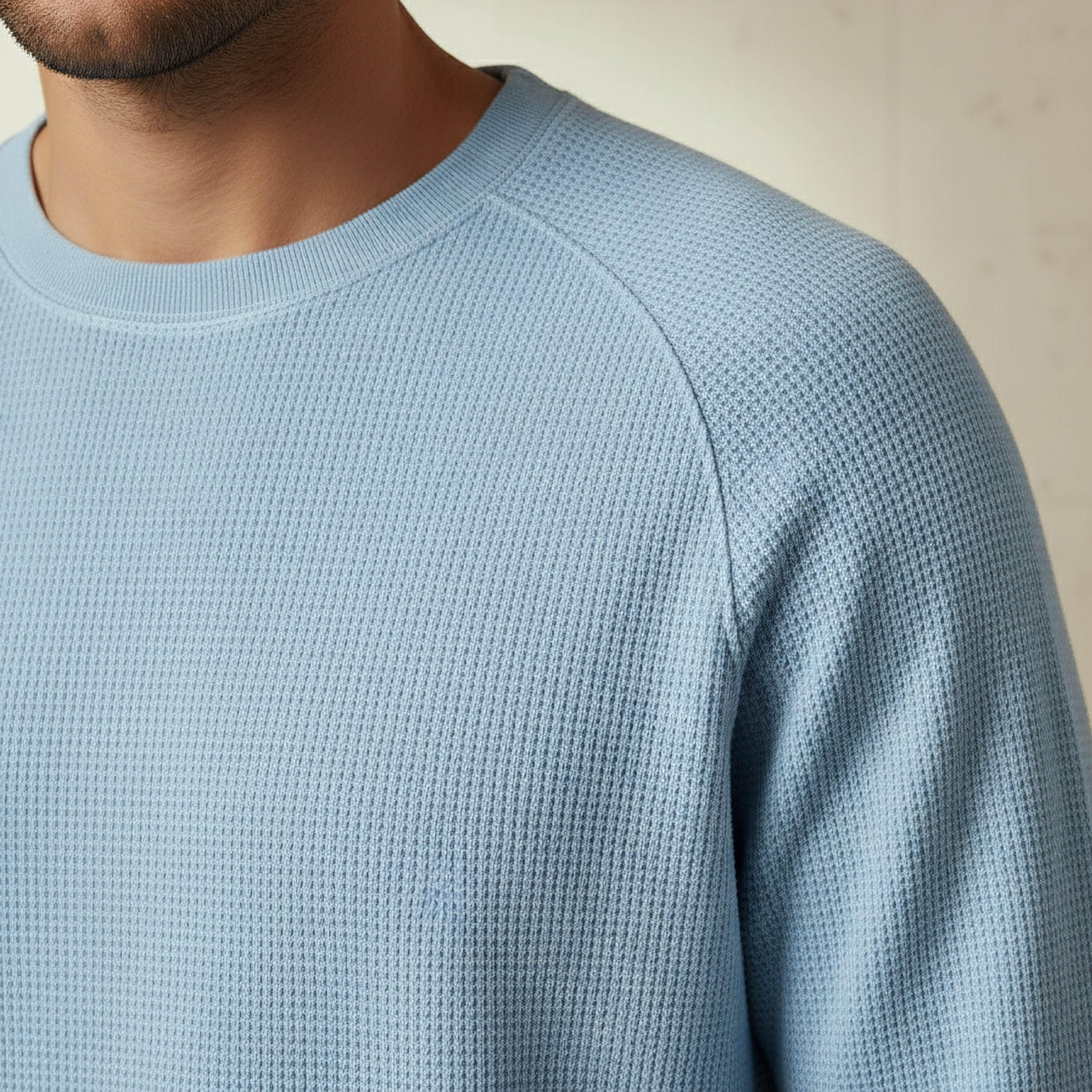 Men Regular Fit Crew Neck Long Sleeve Textured T-shirt-men-clothing-tshirtsandpolos-tshirts-image-4