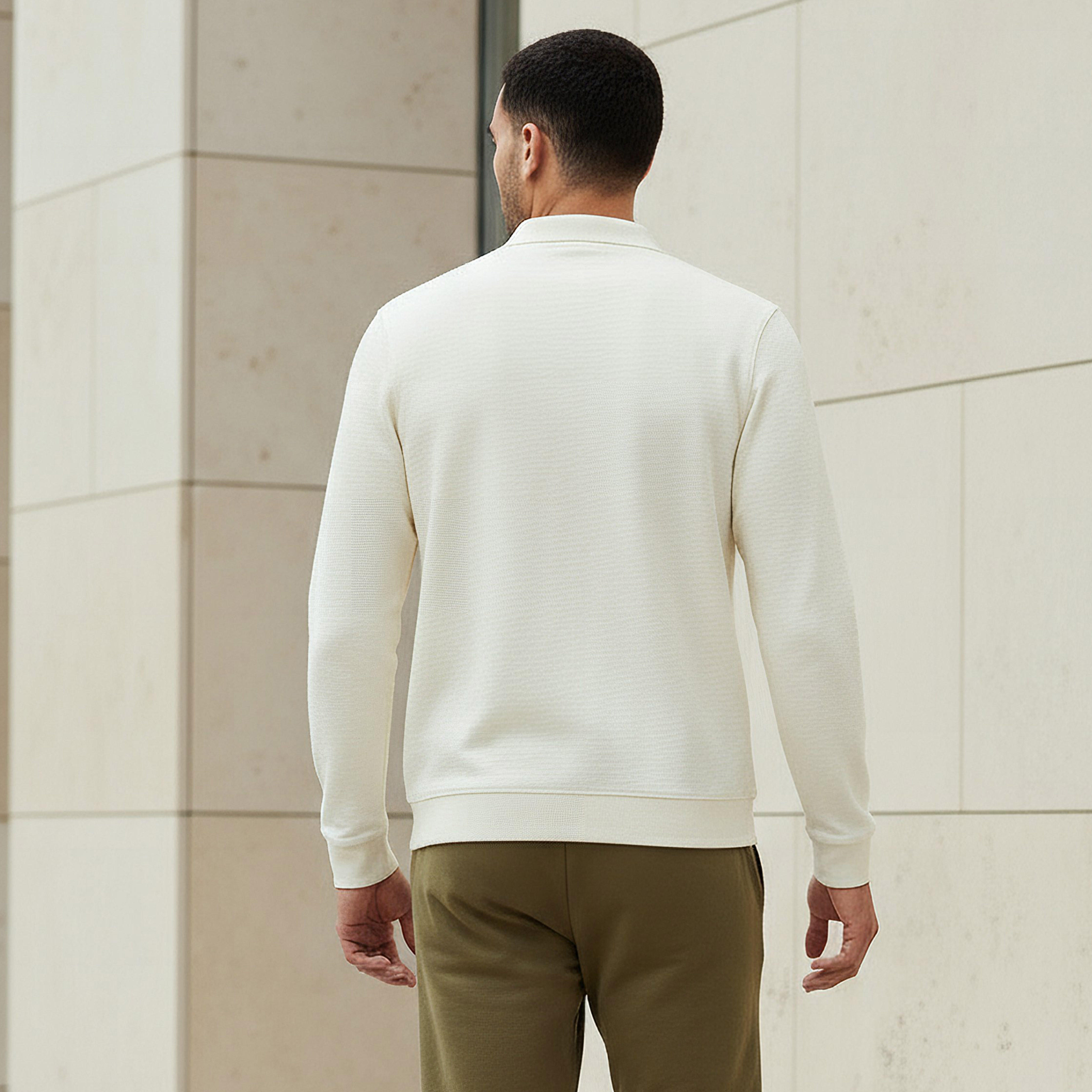Men Long Sleeves Textured Polo T-shirt-men-clothing-tshirtsandpolos-polos-image-3
