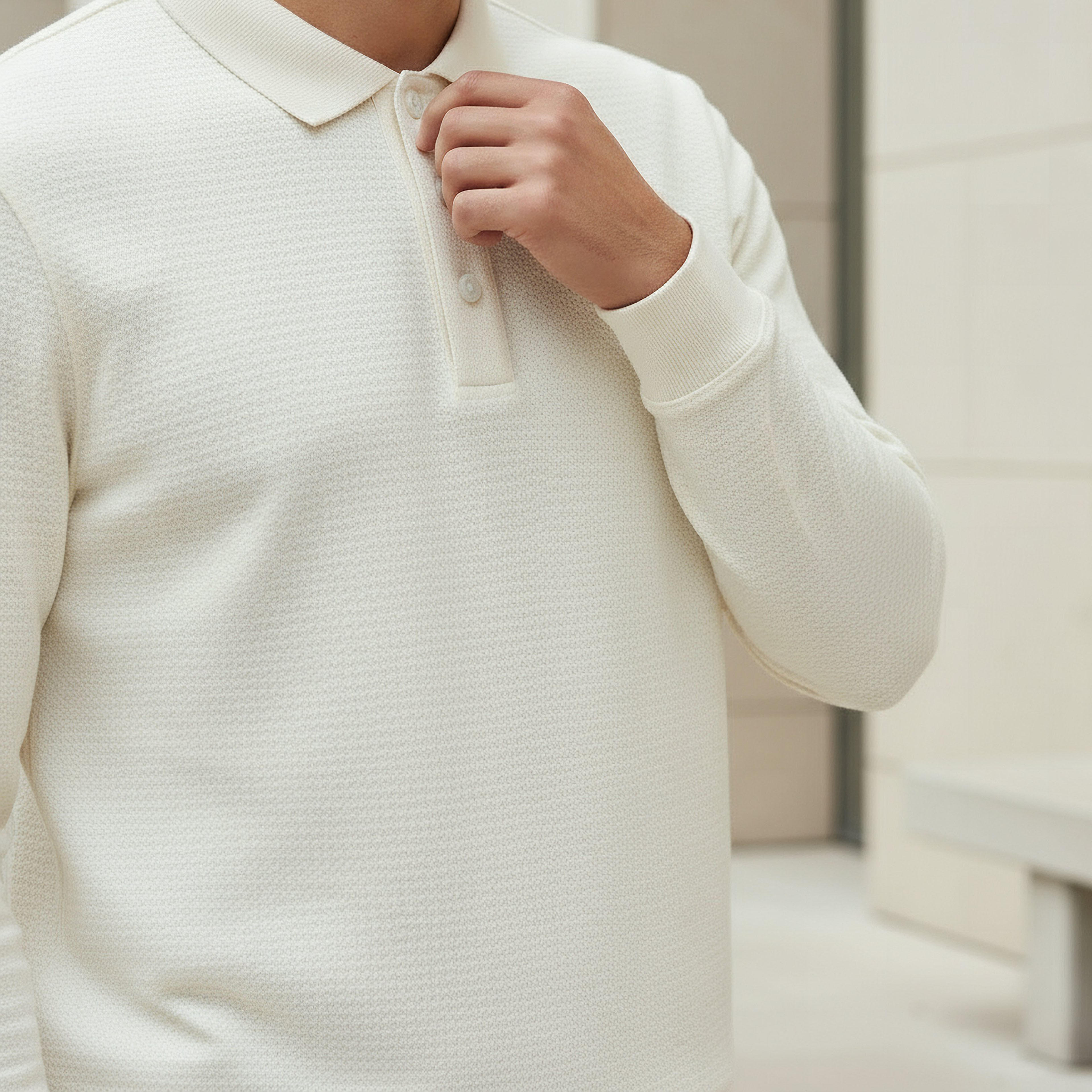 Men Long Sleeves Textured Polo T-shirt-men-clothing-tshirtsandpolos-polos-image-4