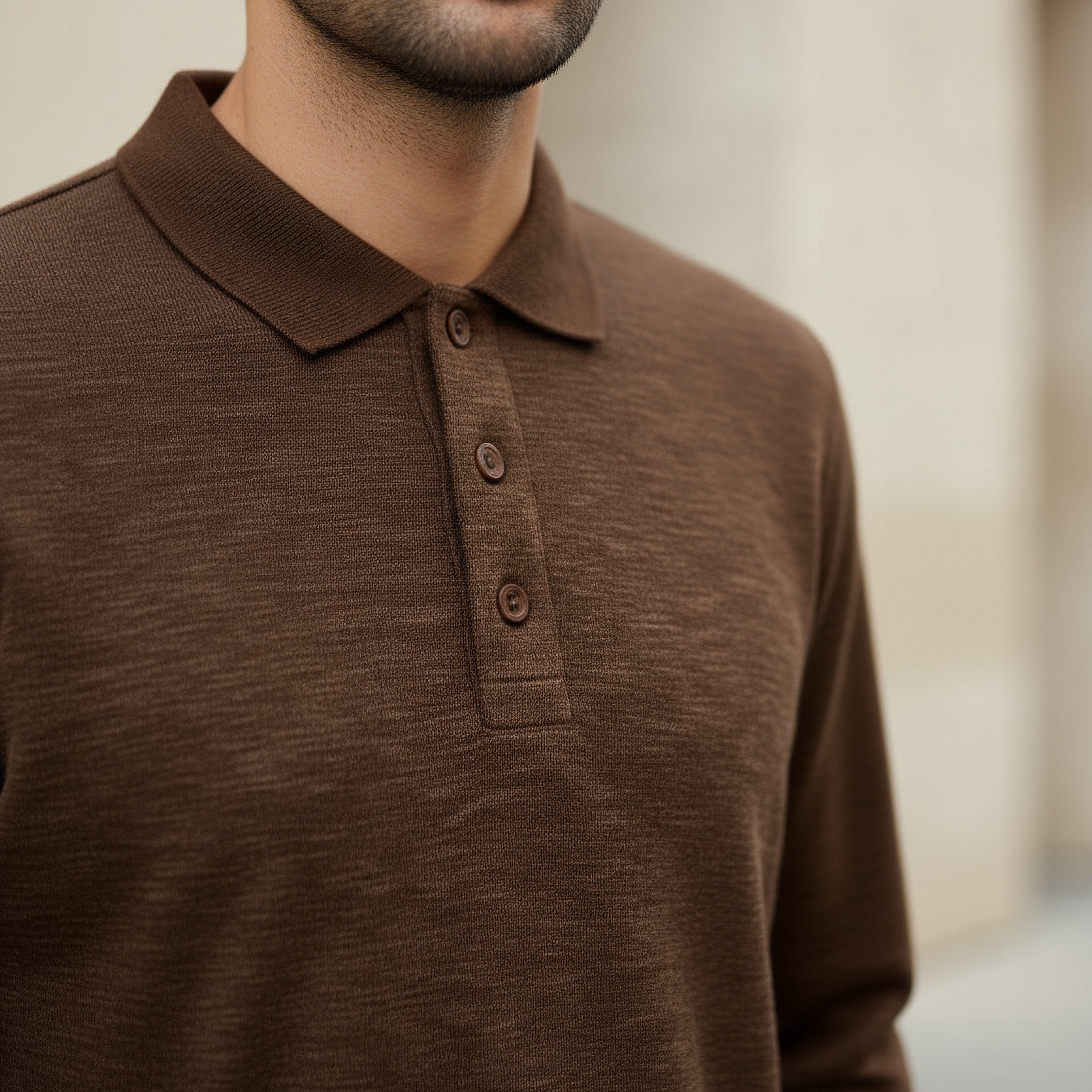 Men Long Sleeves Textured Polo T-shirt-men-clothing-tshirtsandpolos-polos-image-4