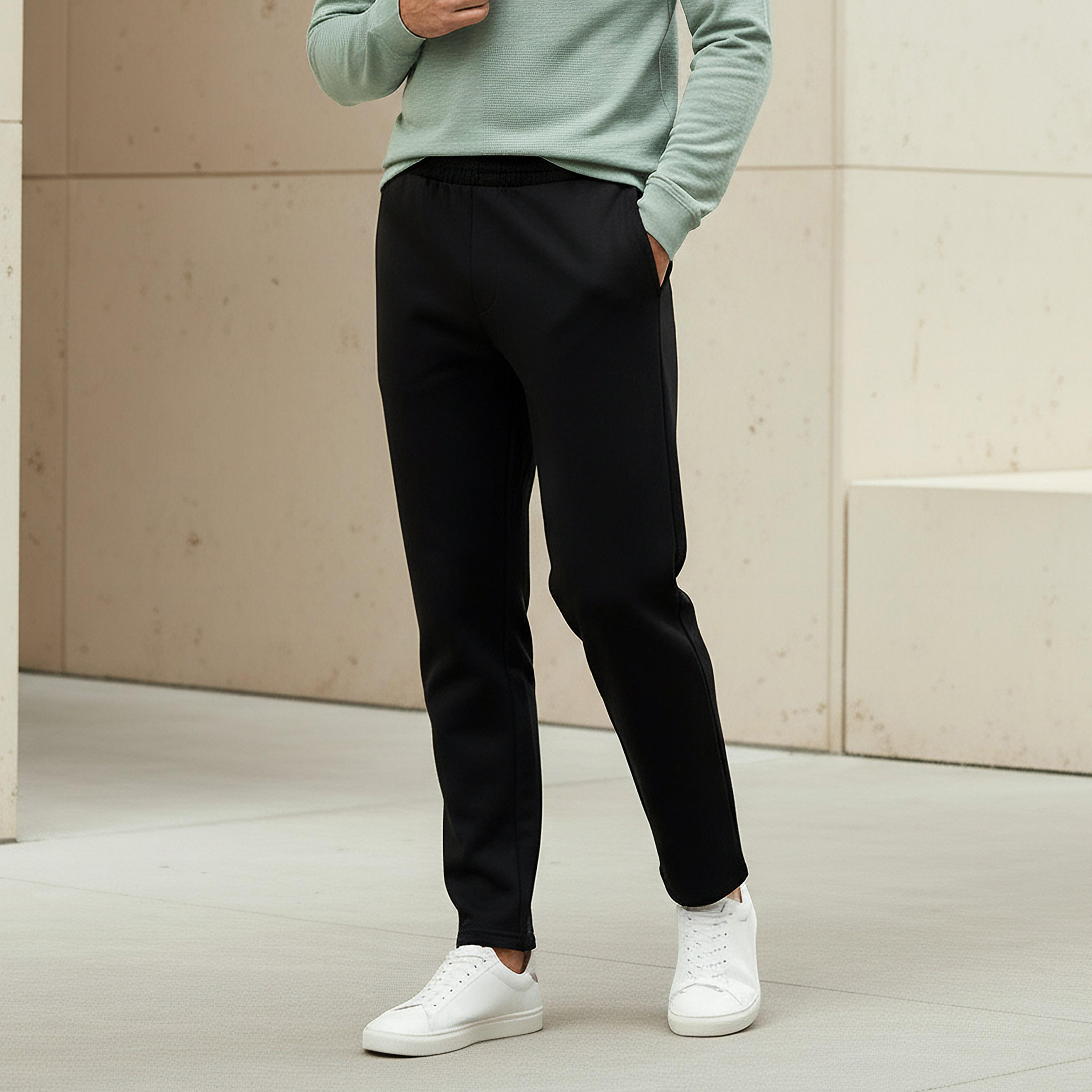 Men Regular Fit Joggers with Pockets-men-clothing-bottoms-joggers-image-1