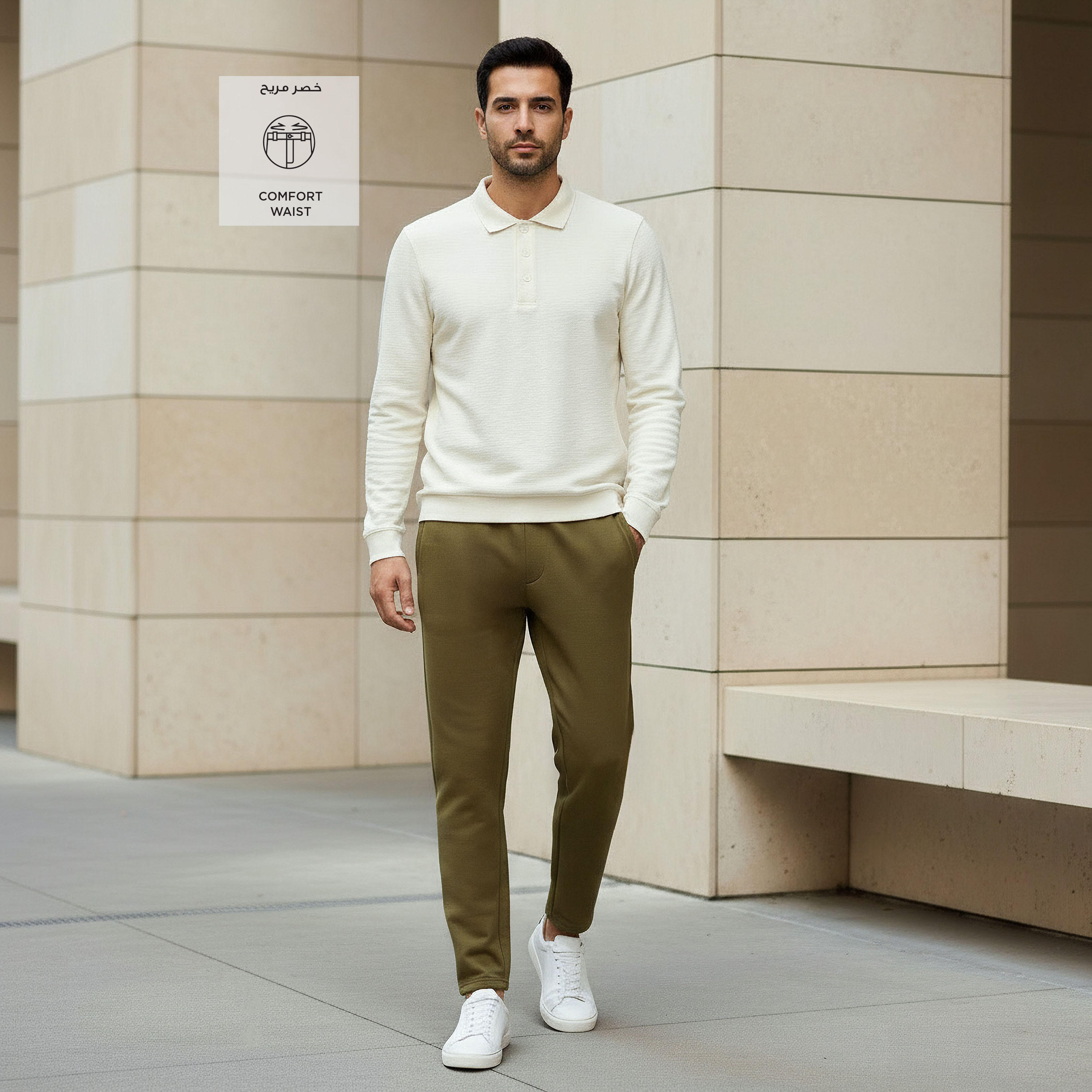 Men Regular Fit Joggers with Pockets-men-clothing-bottoms-joggers-image-2