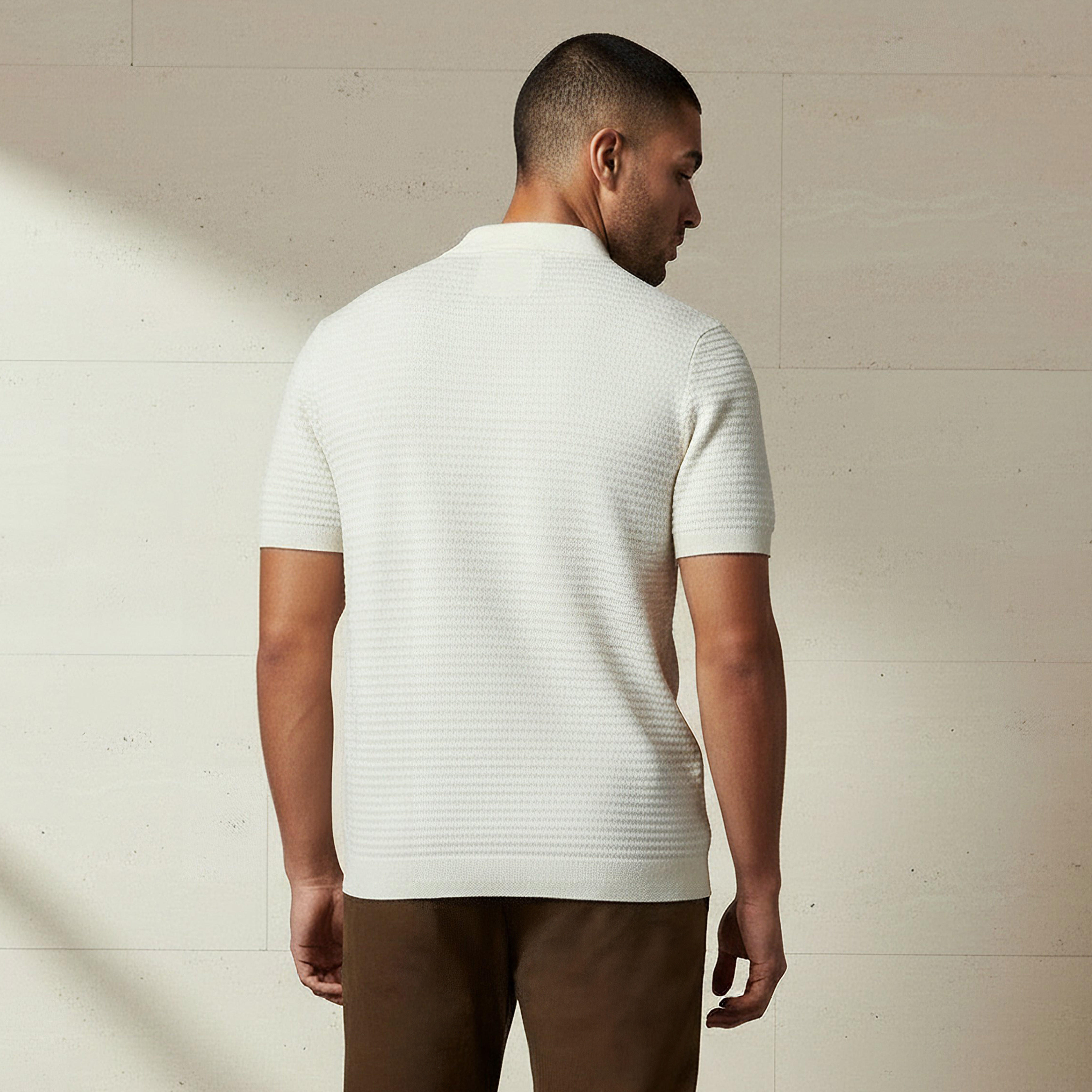 Men Short Sleeves Textured Polo T-shirt-men-clothing-tshirtsandpolos-polos-image-3