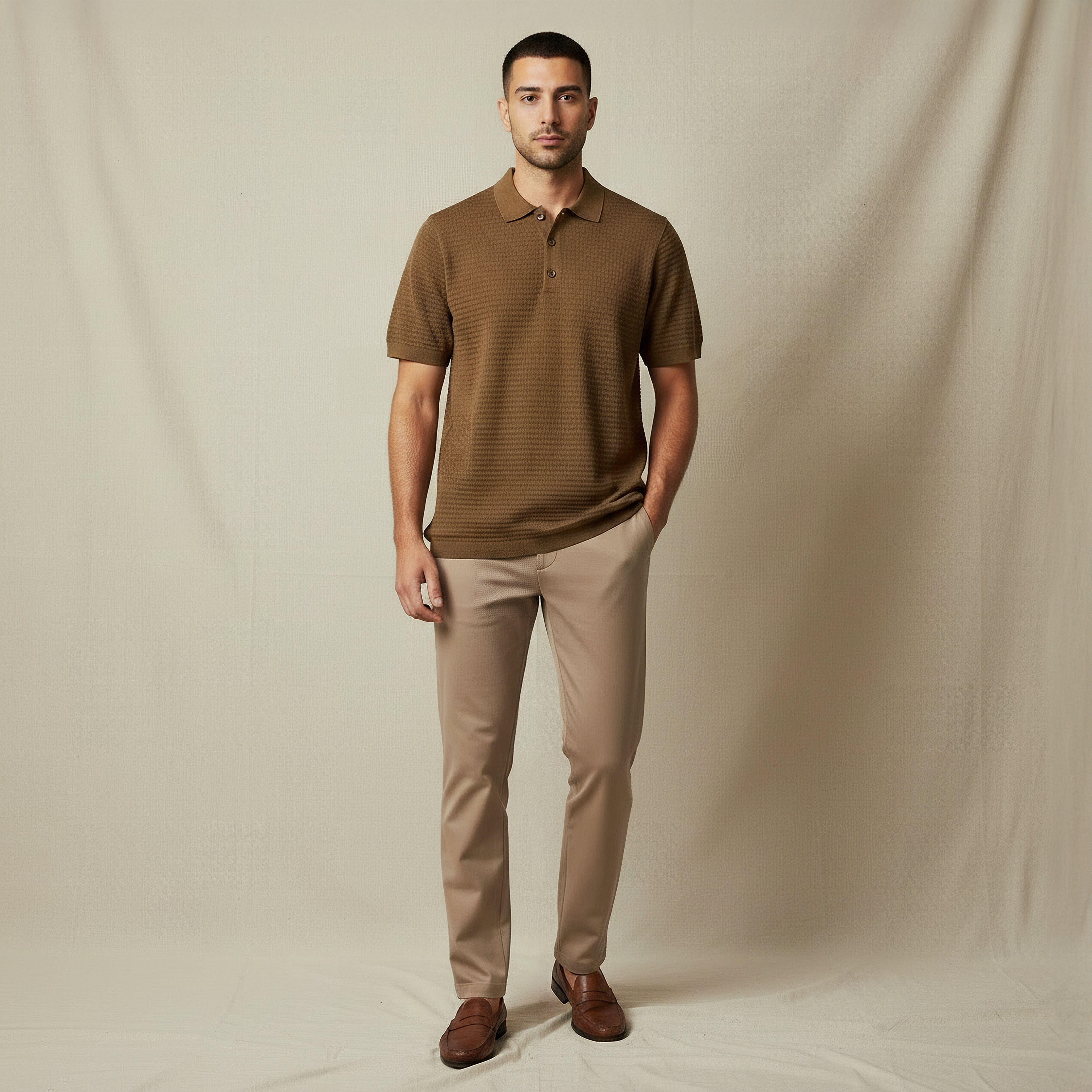 Men Short Sleeves Textured Polo T-shirt-men-clothing-tshirtsandpolos-polos-image-5