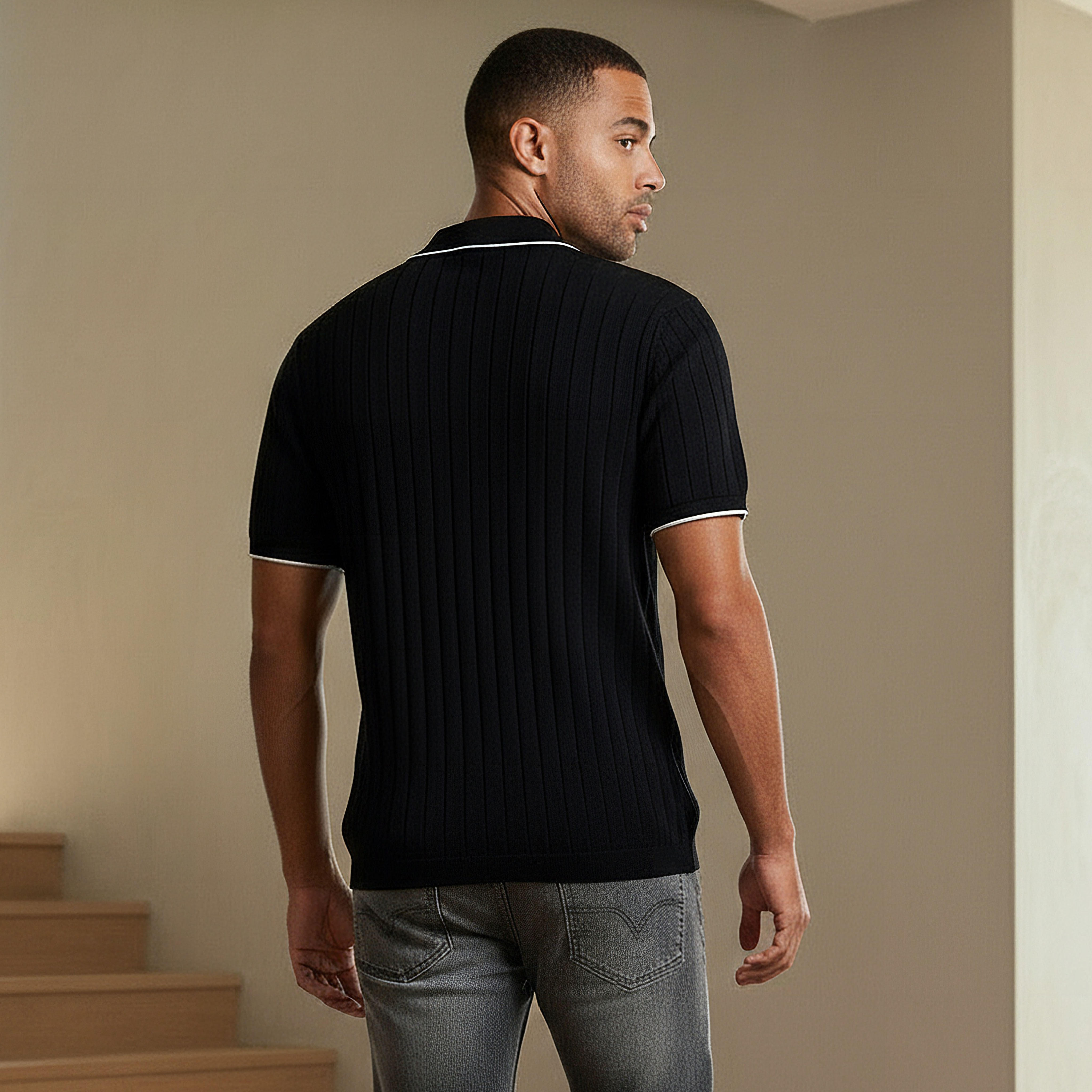 تيشيرت بولو مضلع بأكمام قصيرة للرجال-men-clothing-tshirtsandpolos-polos-image-3