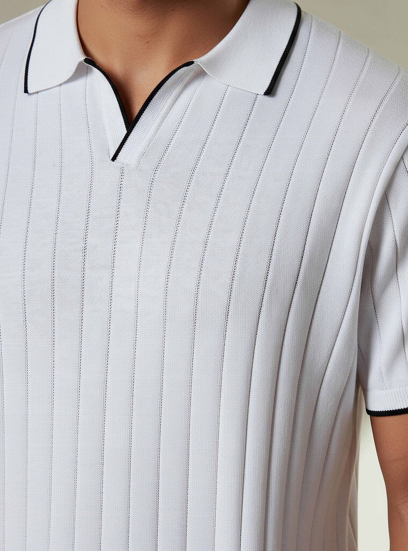 Men Short Sleeves Ribbed Polo T-shirt-men-clothing-tshirtsandpolos-polos-image-4