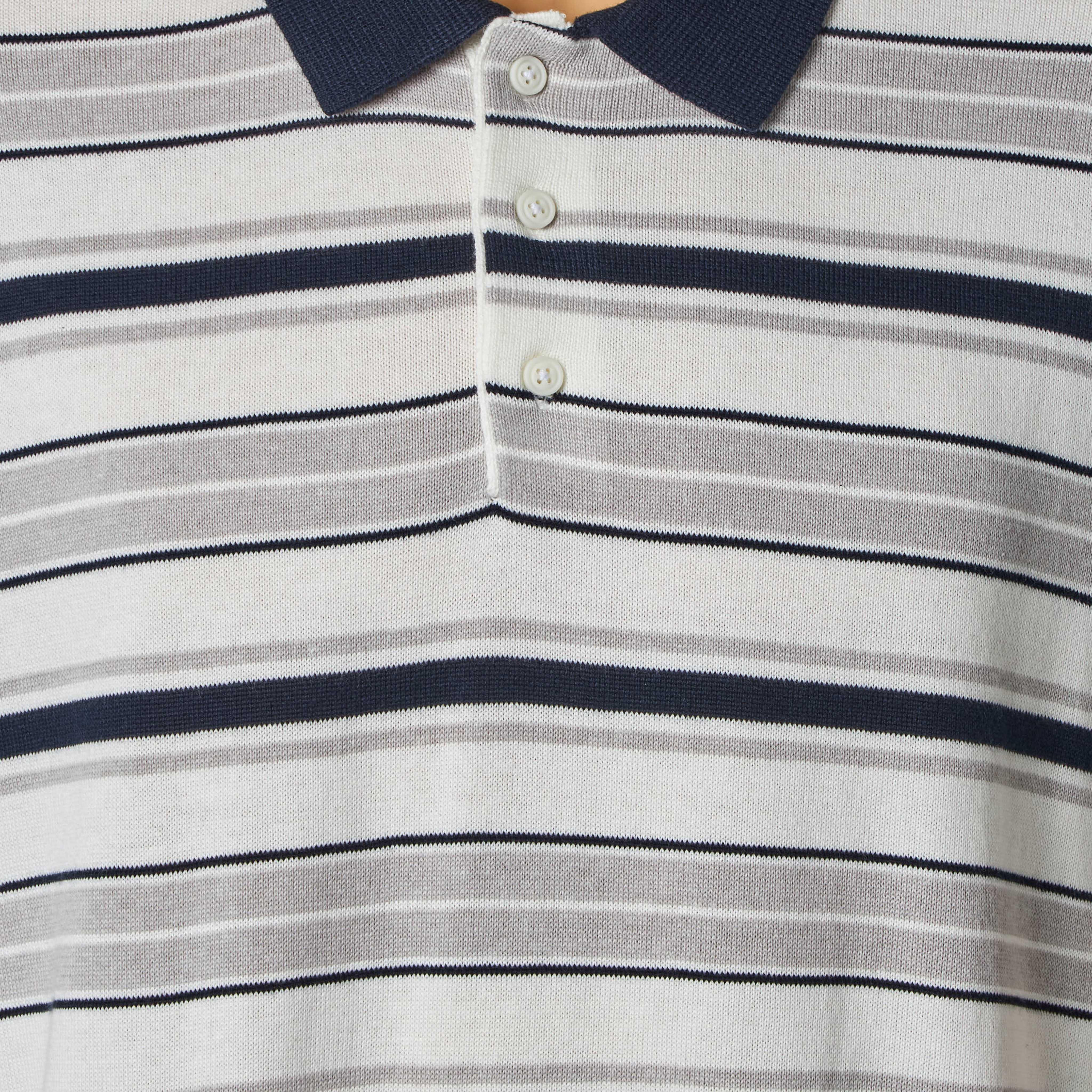 Men Short Sleeves Striped Knitted Polo T-shirt-men-clothing-tshirtsandpolos-polos-image-4