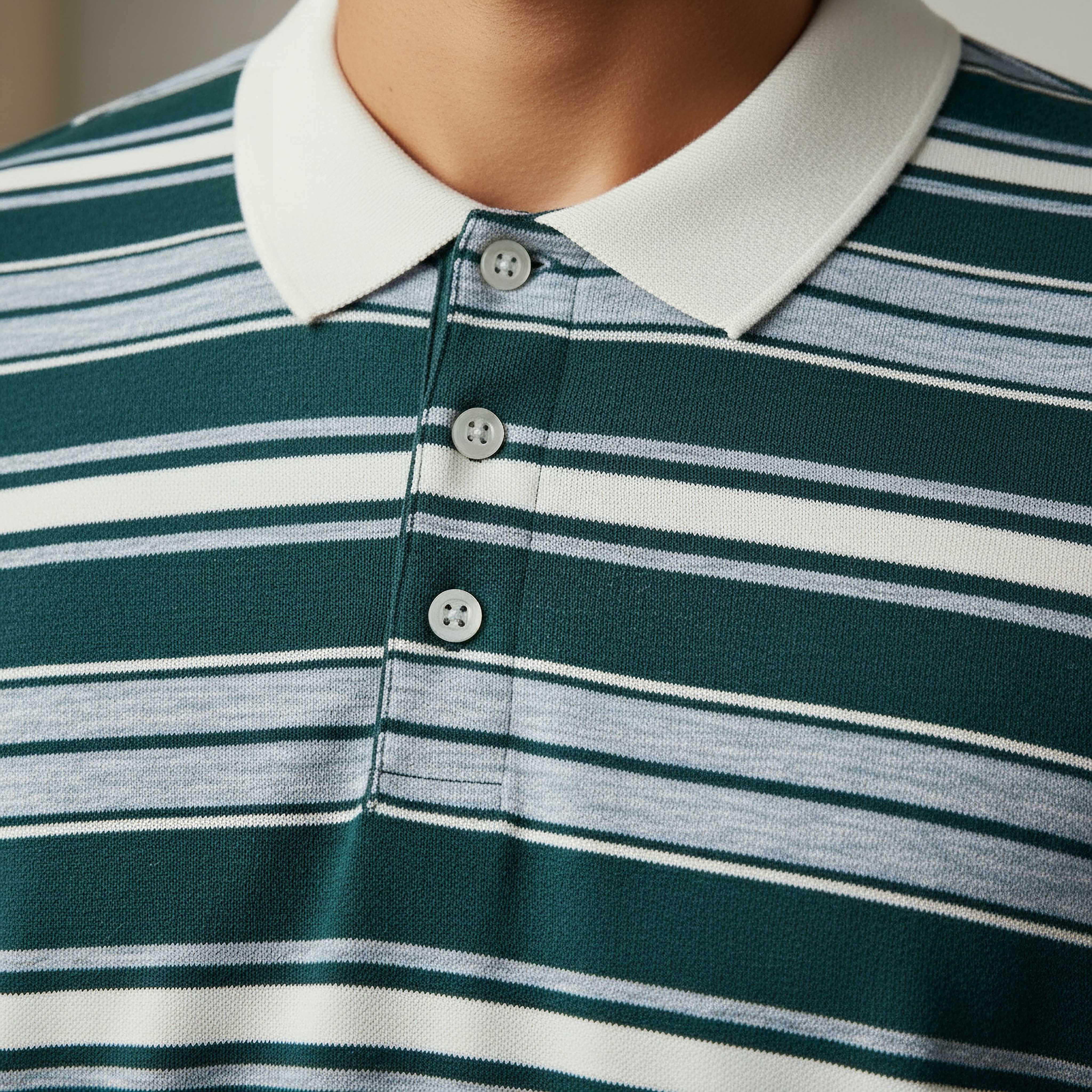 Men Short Sleeves Striped Knitted Polo T-shirt-men-clothing-tshirtsandpolos-polos-image-4
