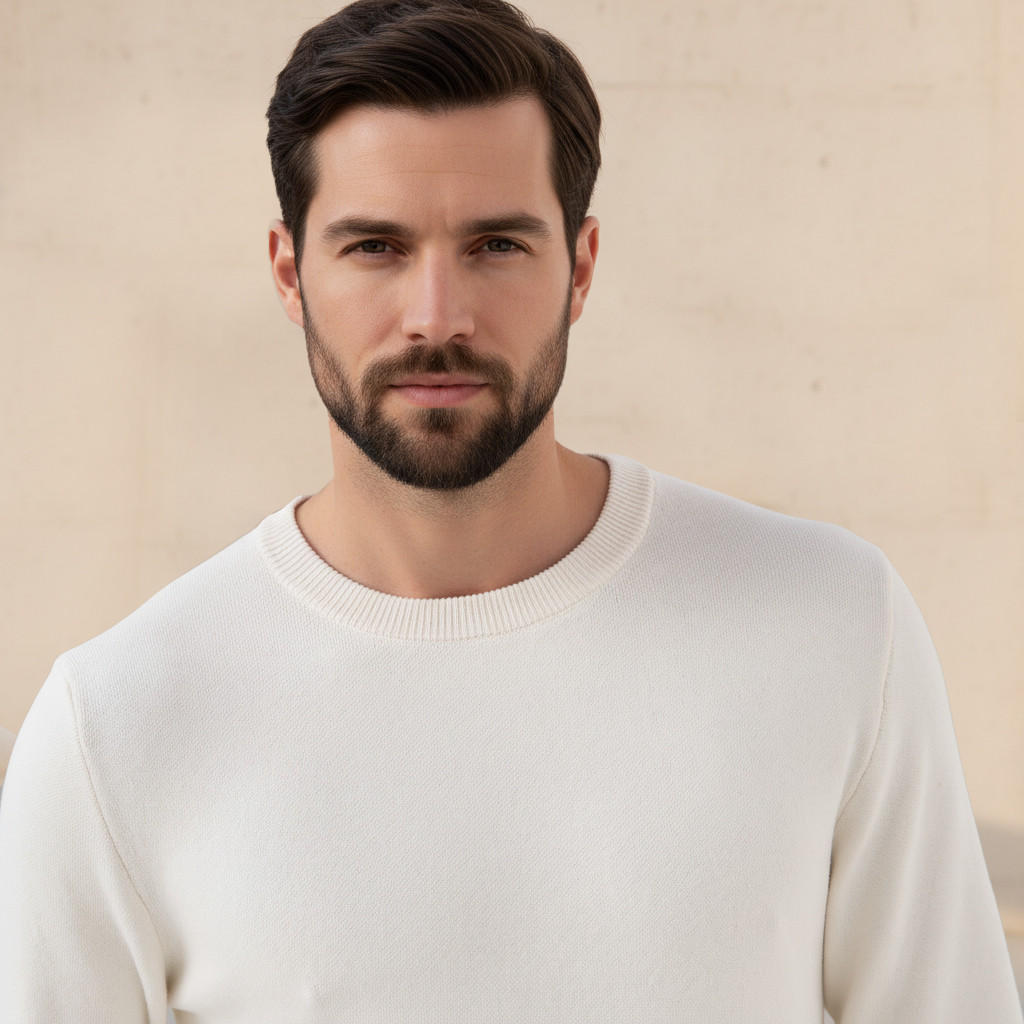 كنزة بارزة الملمس بياقة ضيقة للرجال-men-clothing-sweatersandpullovers-image-4
