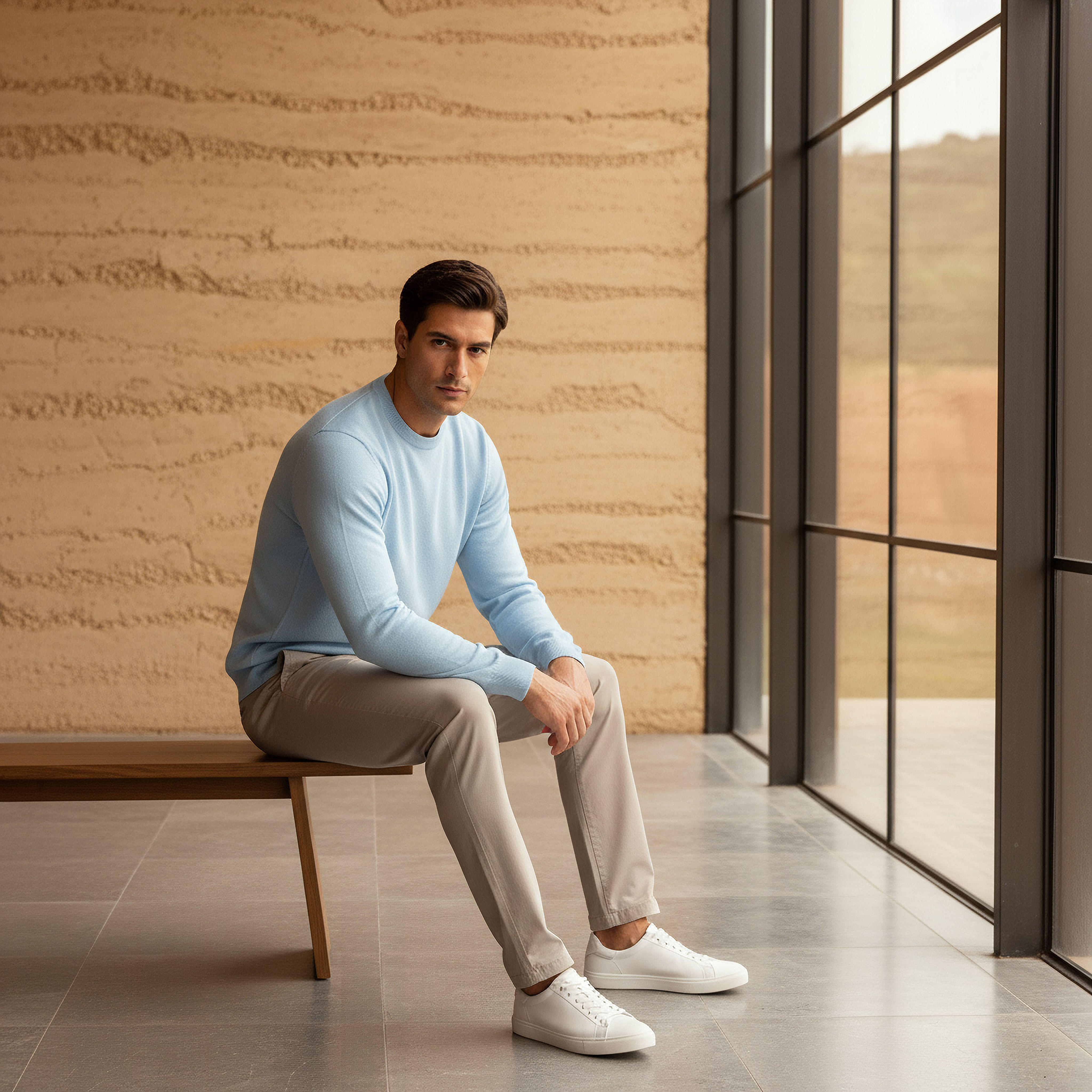 Men Crew Neck Textured Sweater-men-clothing-sweatersandpullovers-image-5