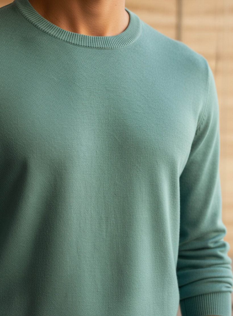 كنزة بارزة الملمس بياقة ضيقة للرجال-men-clothing-sweatersandpullovers-image-4