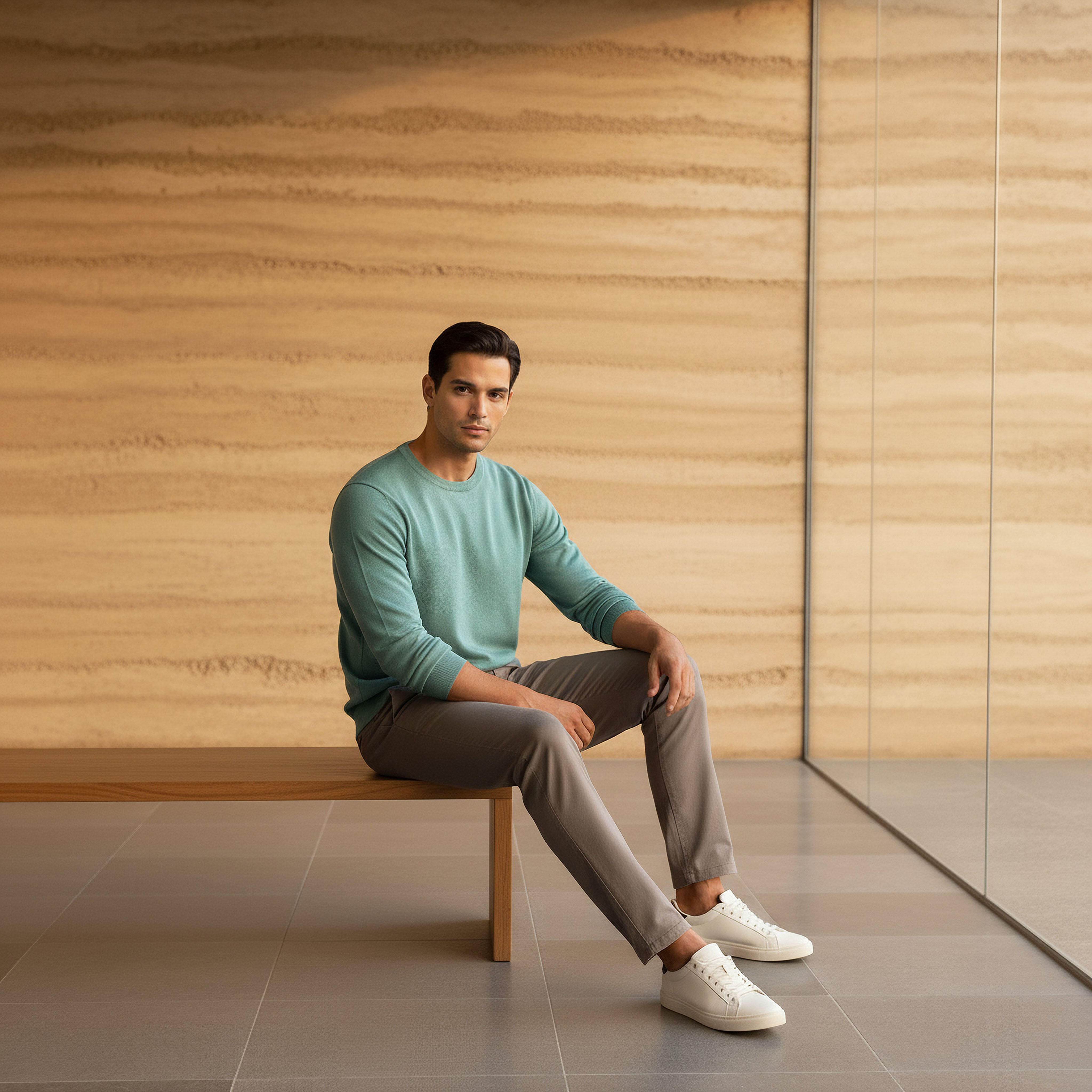 Men Crew Neck Textured Sweater-men-clothing-sweatersandpullovers-image-5