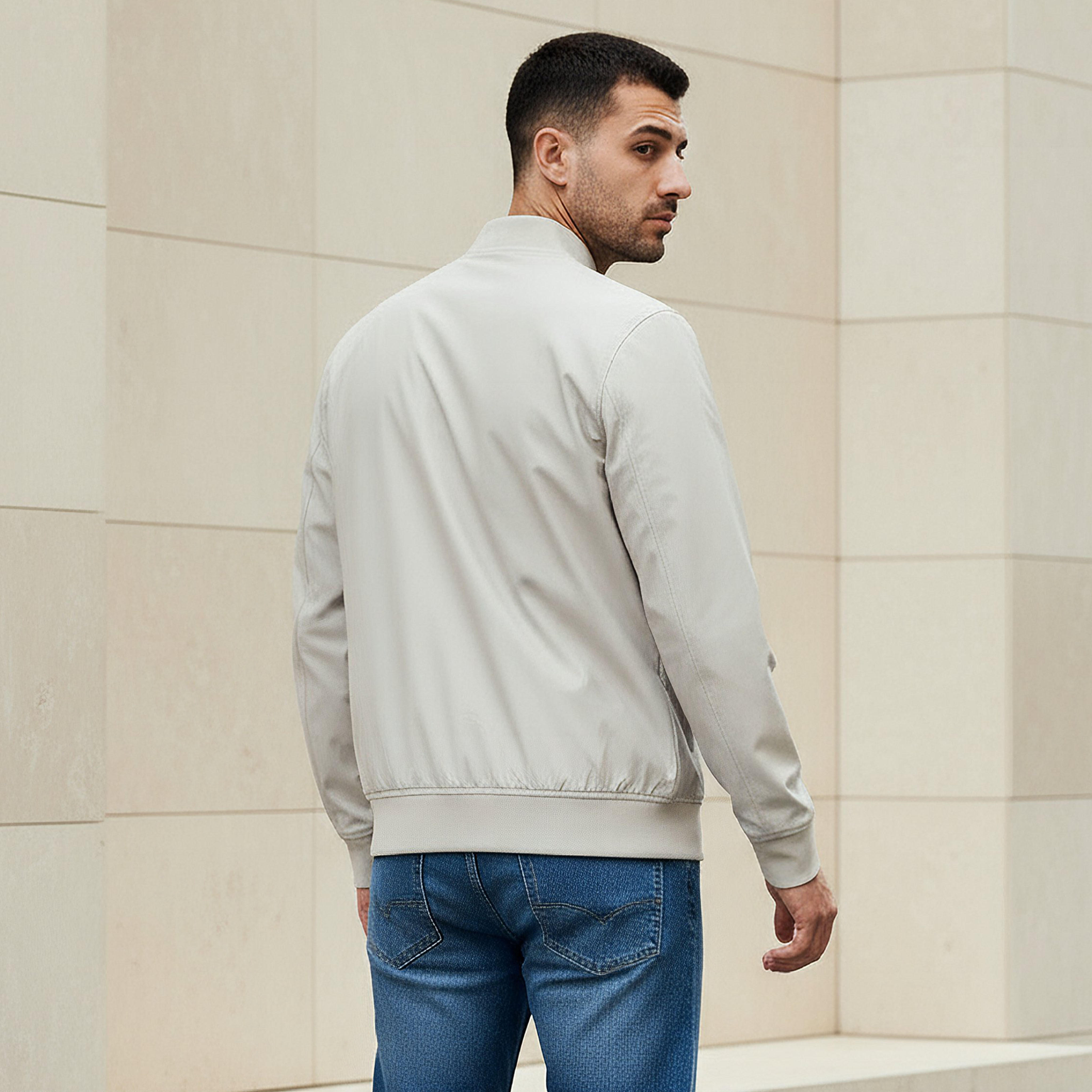 Men Bomber Jacket with Zip Closure-men-clothing-jacketsandblazers-jackets-image-3