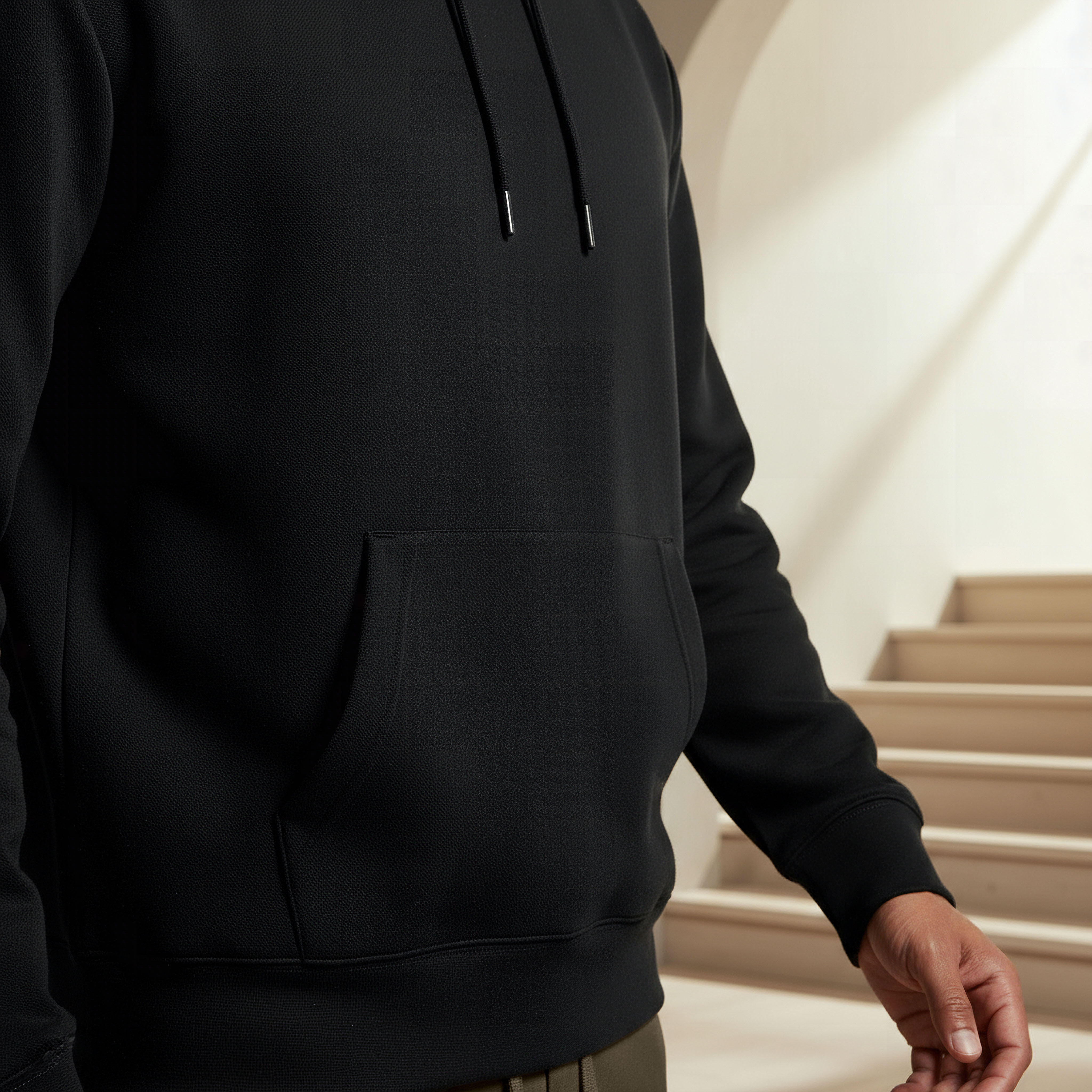 Men Textured Sweatshirt-men-winterwear-hoodiesandsweatshirts-image-4