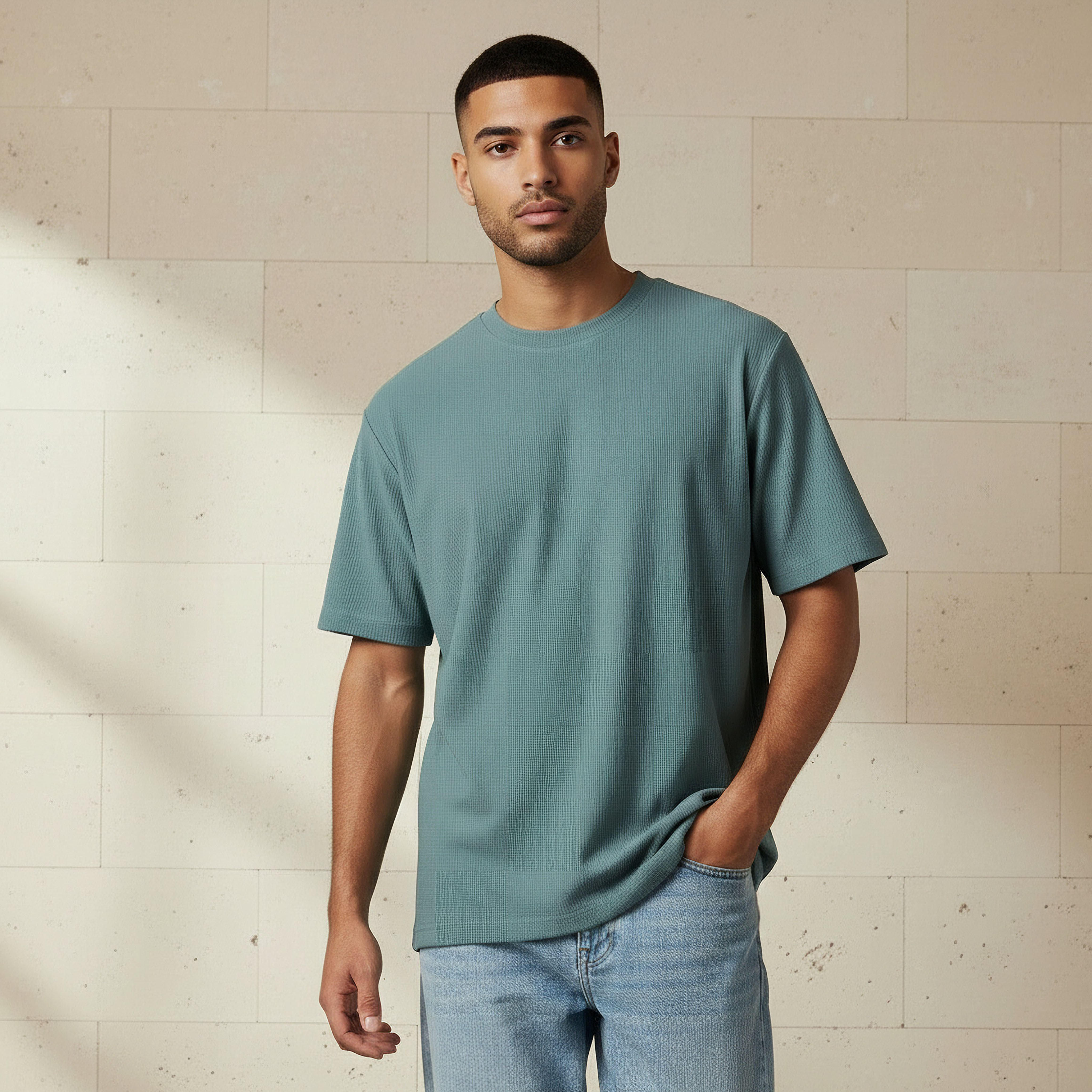 Men Regular Fit Crew Neck Short Sleeves T-shirt-men-clothing-tshirtsandpolos-tshirts-image-1