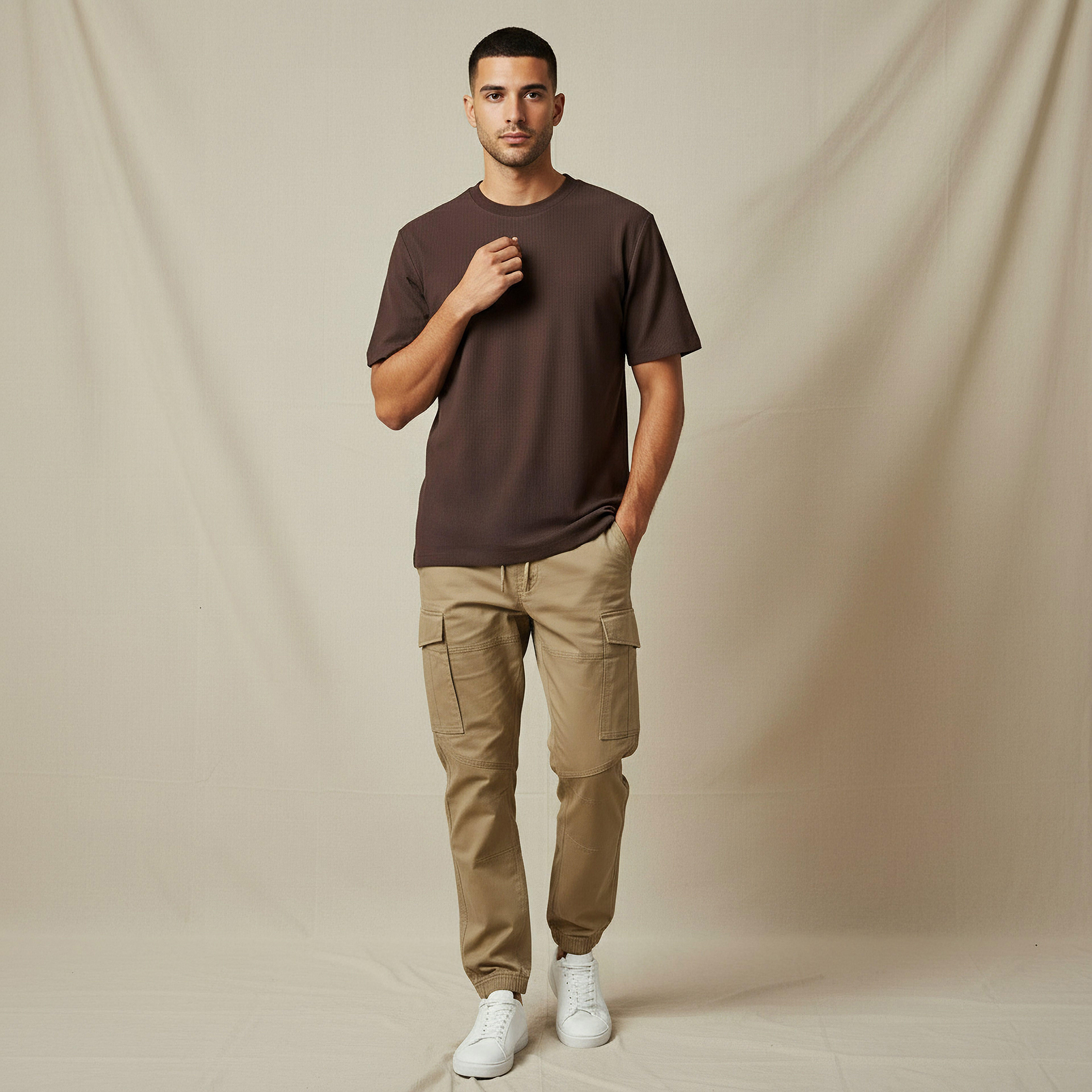 Men Regular Fit Crew Neck Short Sleeves T-shirt-men-clothing-tshirtsandpolos-tshirts-image-2