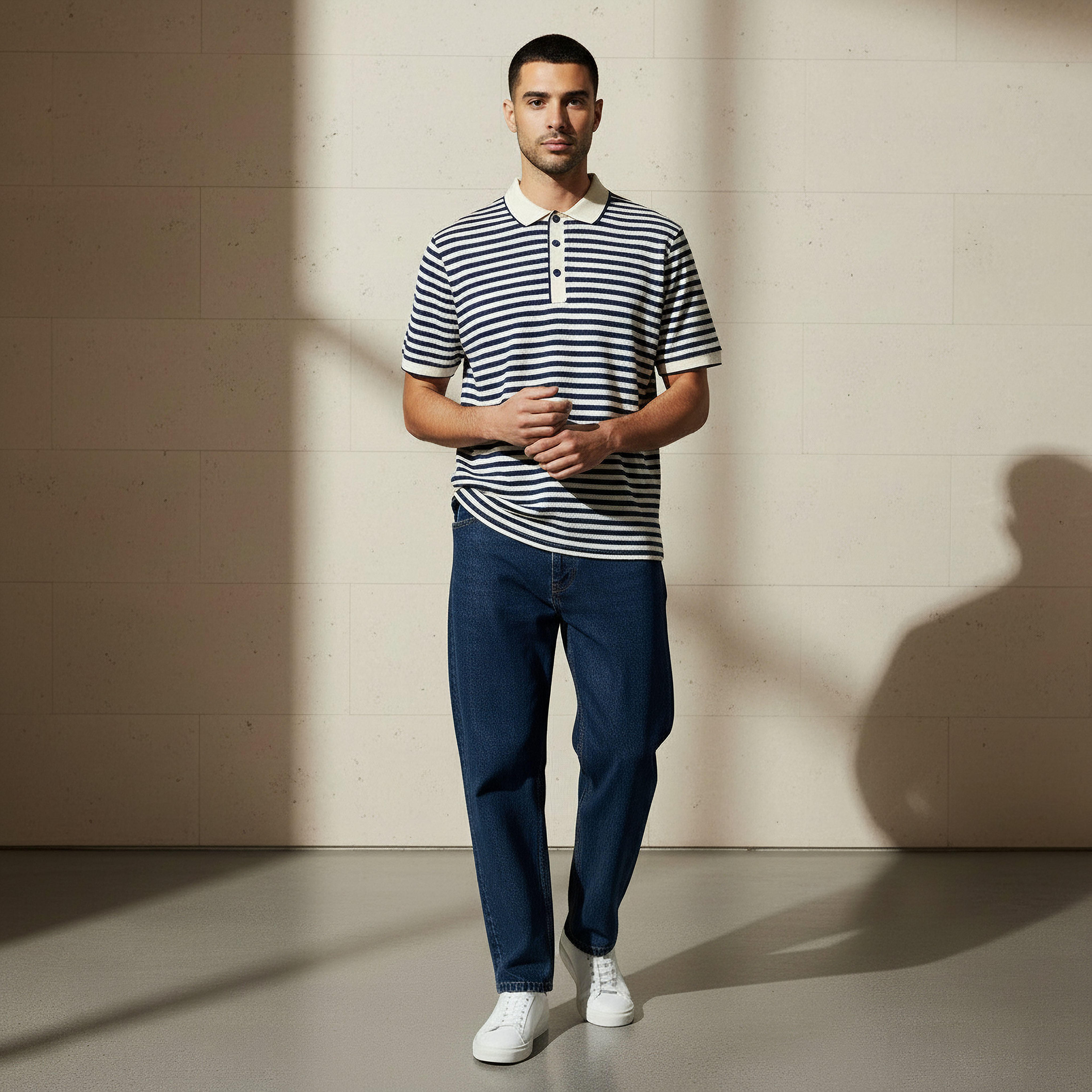 Men Short Sleeves Striped Polo T-shirt-men-clothing-tshirtsandpolos-polos-image-3