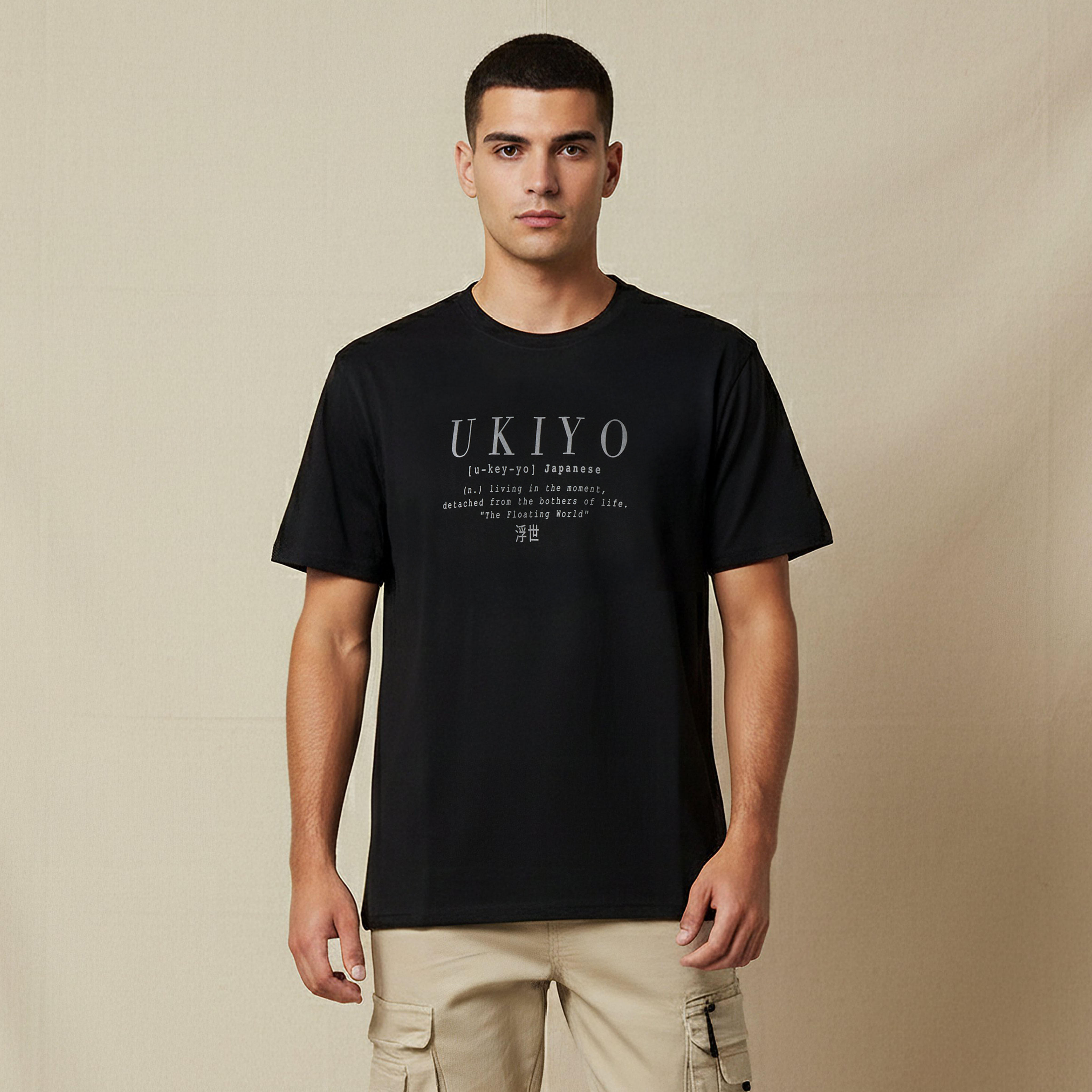 Men Regular Fit Crew Neck Short Sleeves Slogan Print T-shirt-men-clothing-tshirtsandpolos-tshirts-image-1
