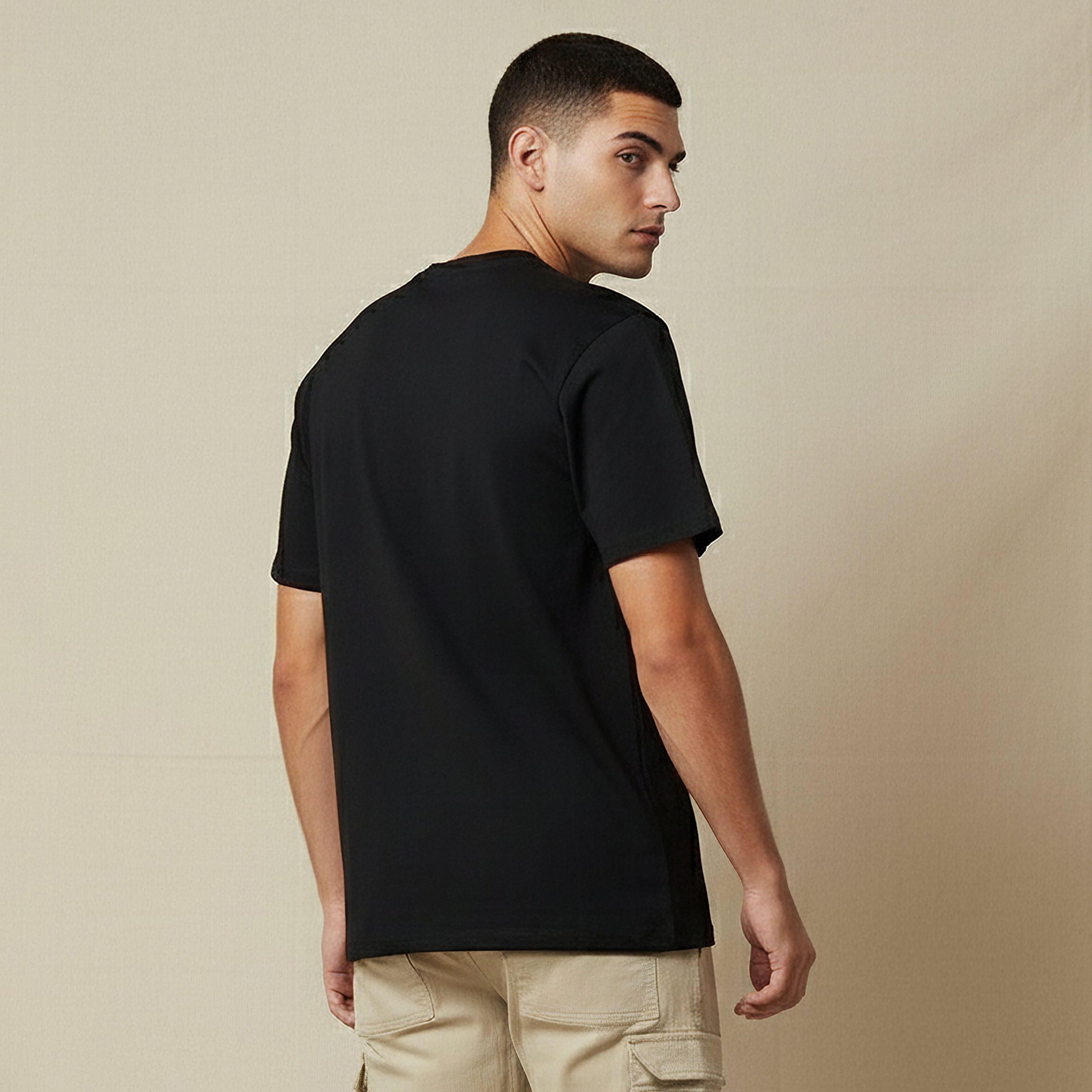 Men Regular Fit Crew Neck Short Sleeves Slogan Print T-shirt-men-clothing-tshirtsandpolos-tshirts-image-3
