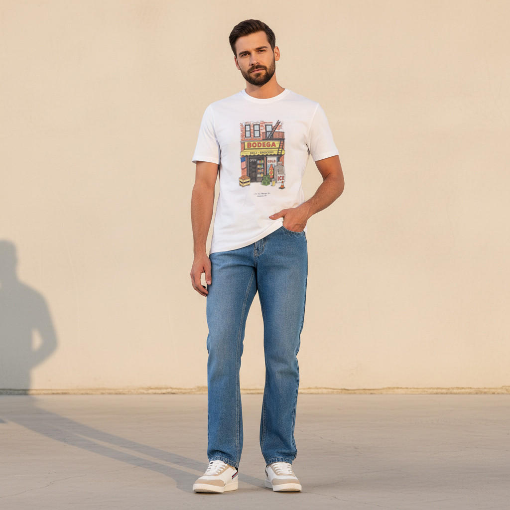 Men Slim Fit Crew Neck Short Sleeves Graphic Print T-shirt-men-clothing-tshirtsandpolos-tshirts-image-2