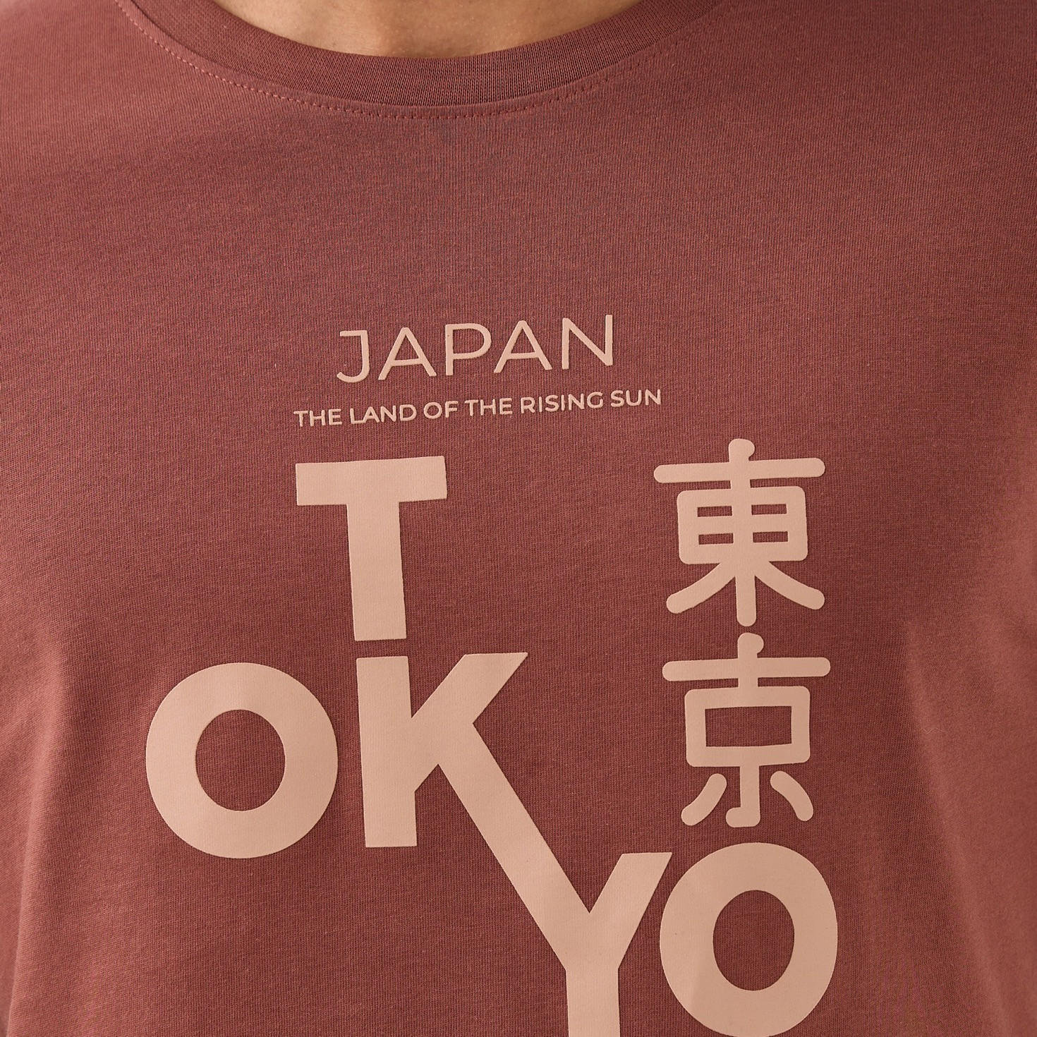 تيشيرت بقصة سليم وياقة ضيقة وأكمام قصيرة وطبعات للرجال-men-clothing-tshirtsandpolos-tshirts-image-5