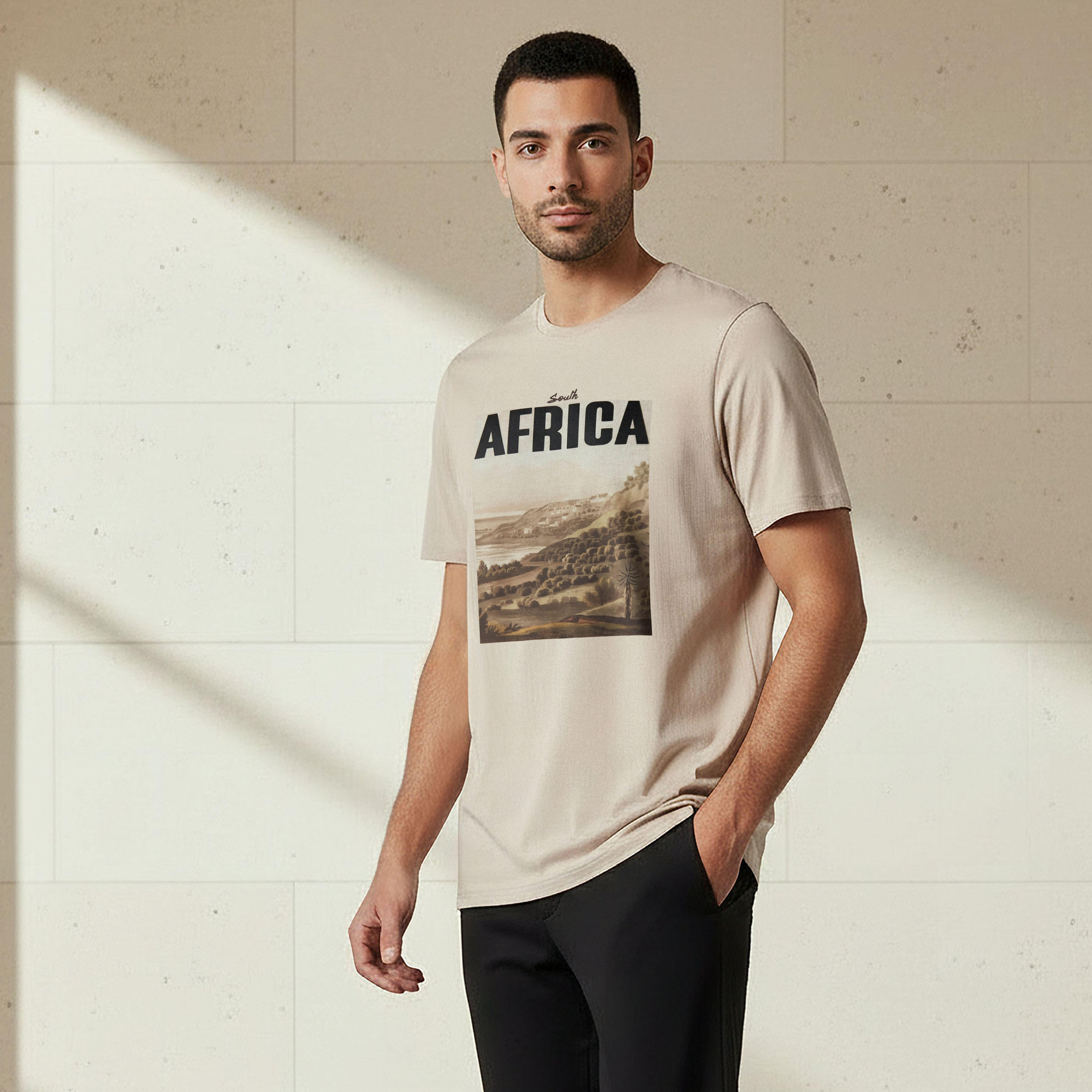 Men Slim Fit Crew Neck Short Sleeve South Africa Graphic Print T-shirt-men-clothing-tshirtsandpolos-tshirts-image-1