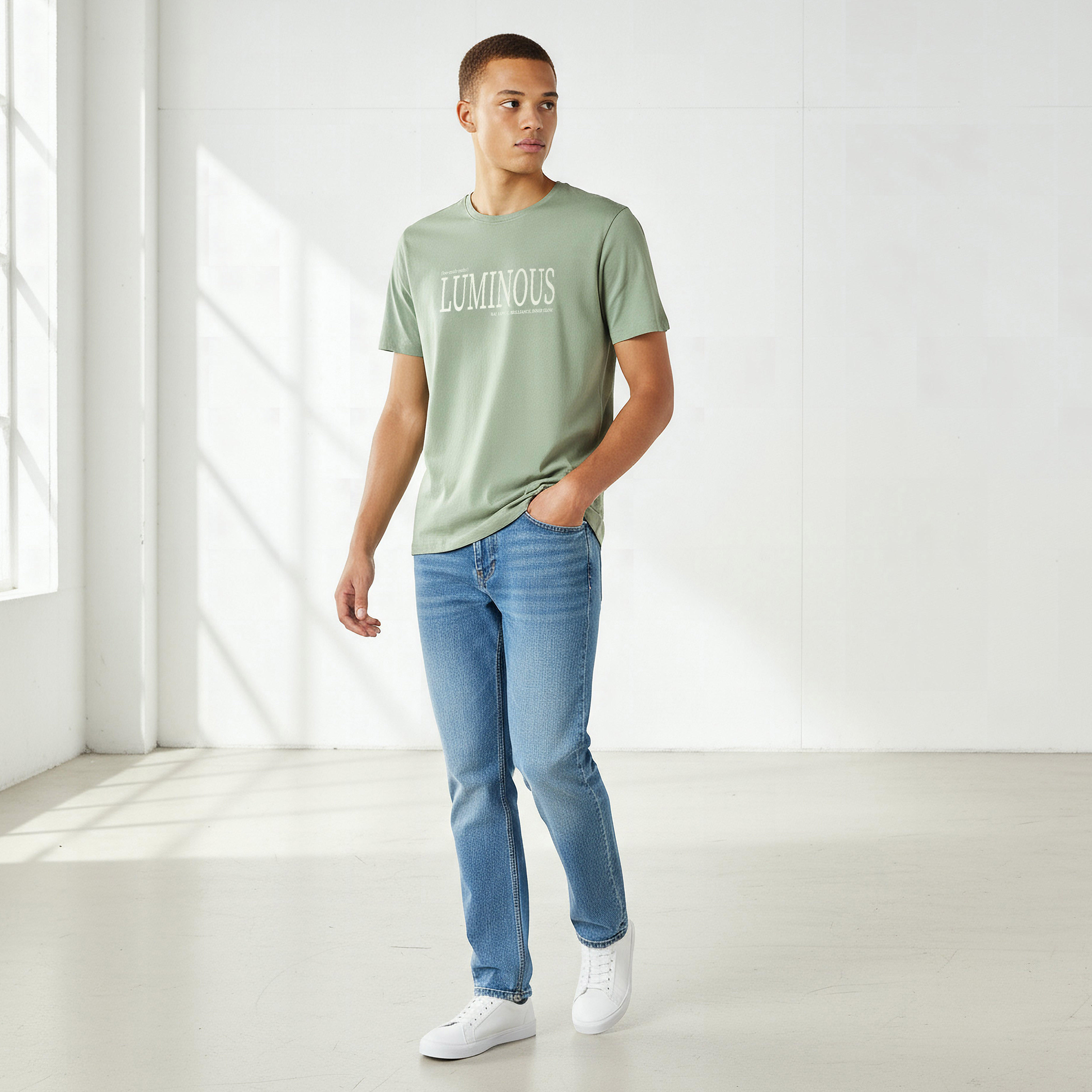 Men Slim Fit Crew Neck Short Sleeves Printed T-shirt-men-clothing-tshirtsandpolos-tshirts-image-2