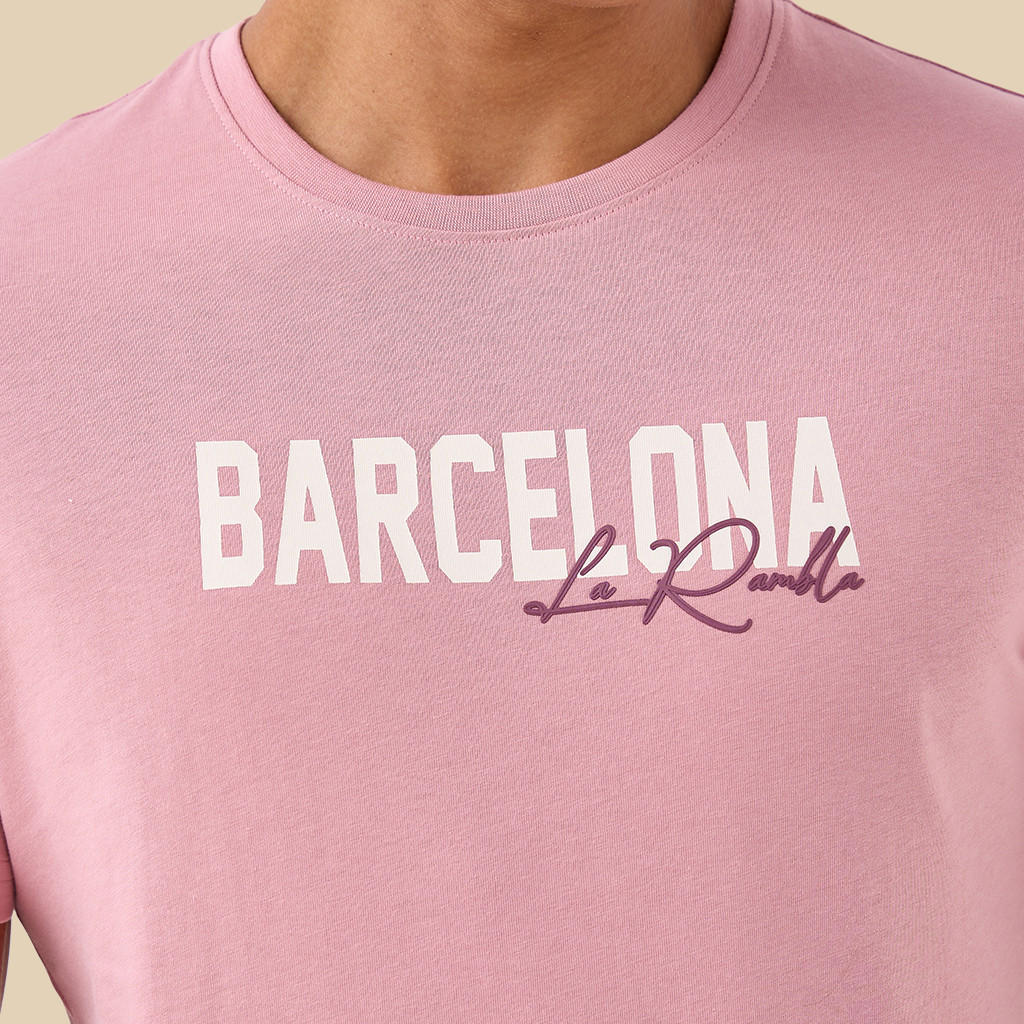 Men Slim Fit Crew Neck Short Sleeves Barcelona Varsity Print T-shirt-men-clothing-tshirtsandpolos-tshirts-image-5