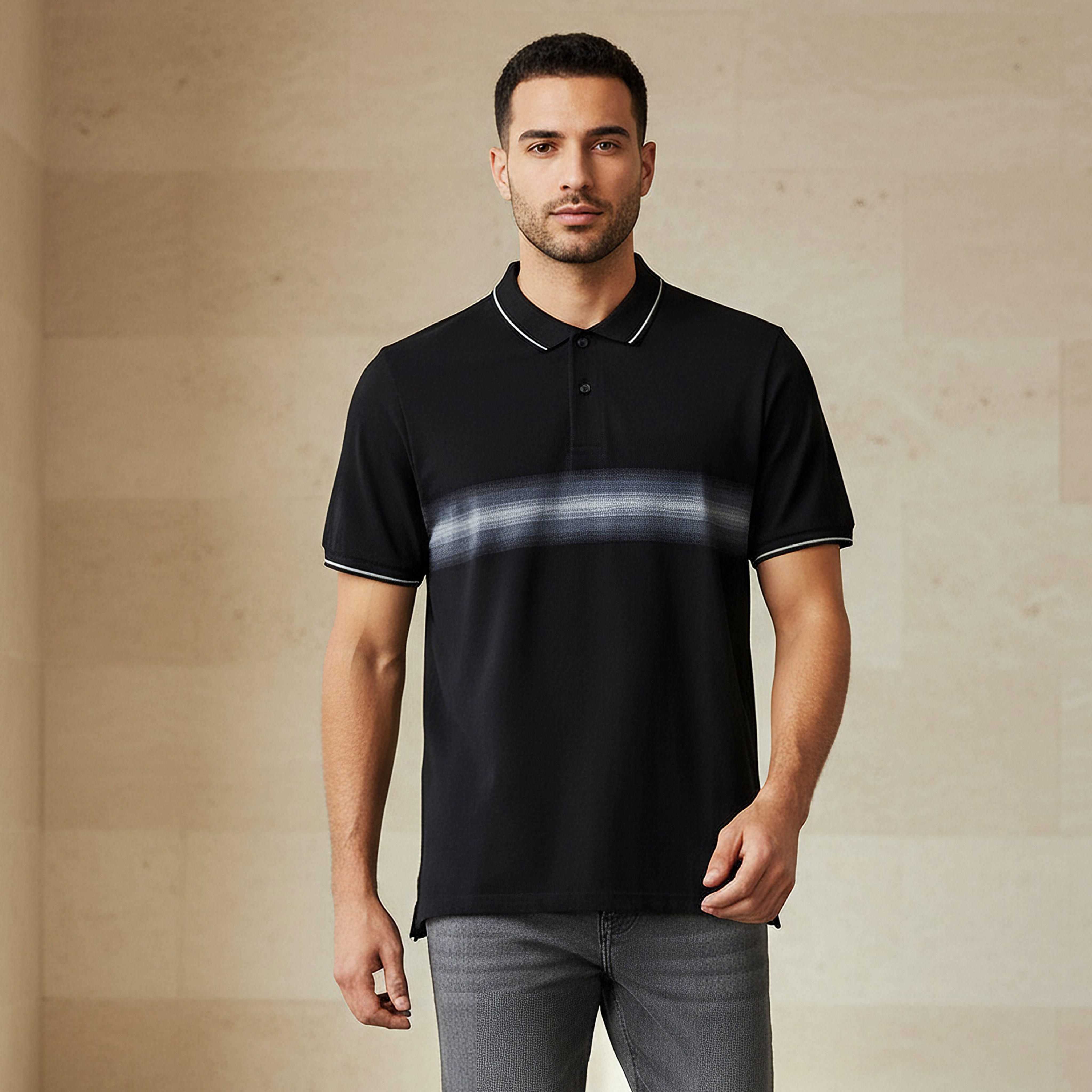 Men Short Sleeves Graphic Polo T-shirt-men-clothing-tshirtsandpolos-polos-image-1