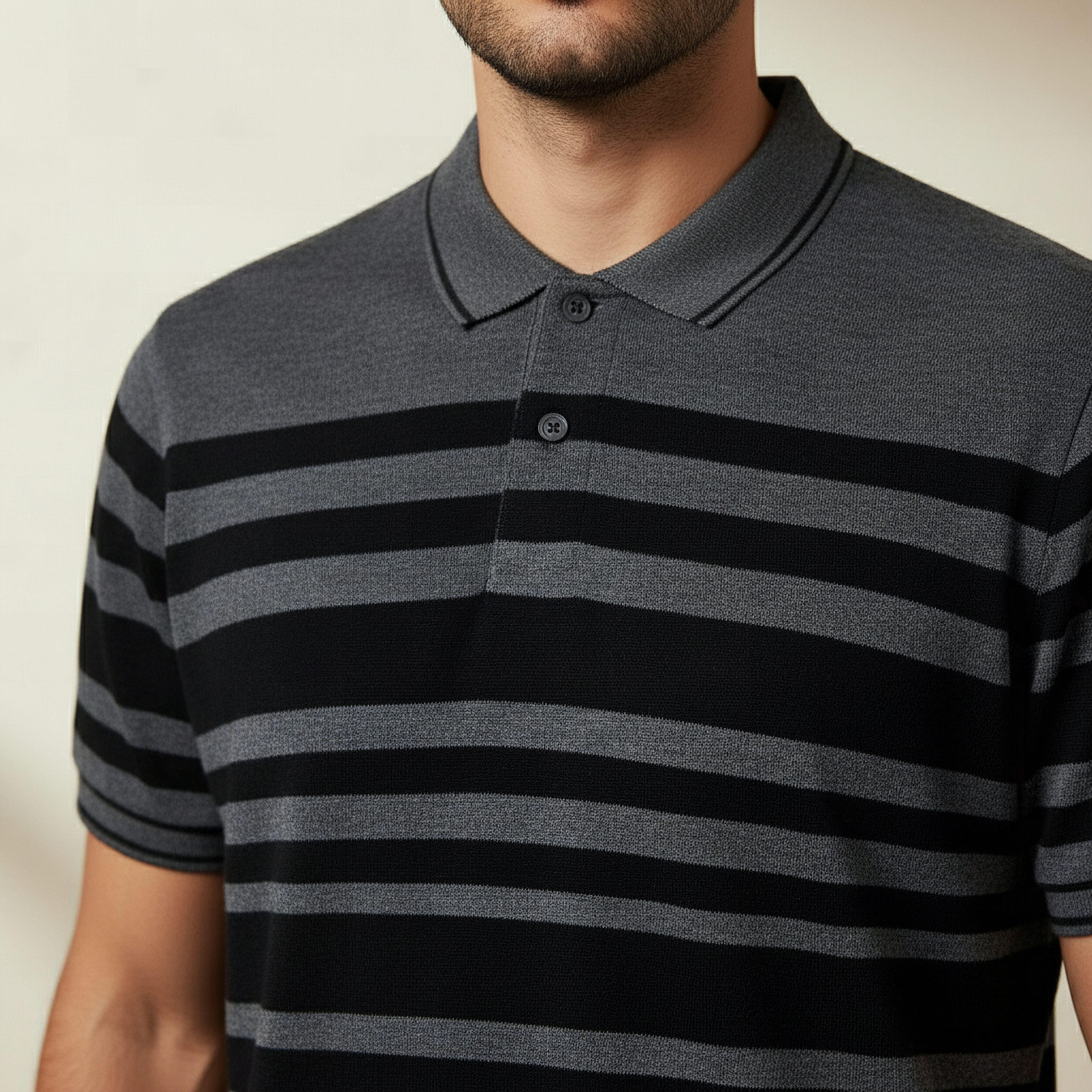 Men Short Sleeve Striped Polo T-shirt-men-clothing-tshirtsandpolos-polos-image-4