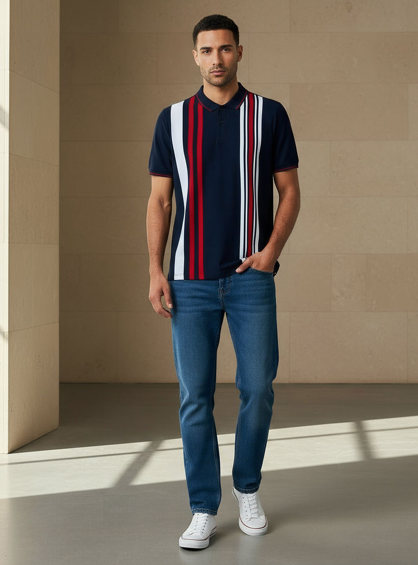 Men Short Sleeves Striped Polo T-shirt-men-clothing-tshirtsandpolos-polos-image-5