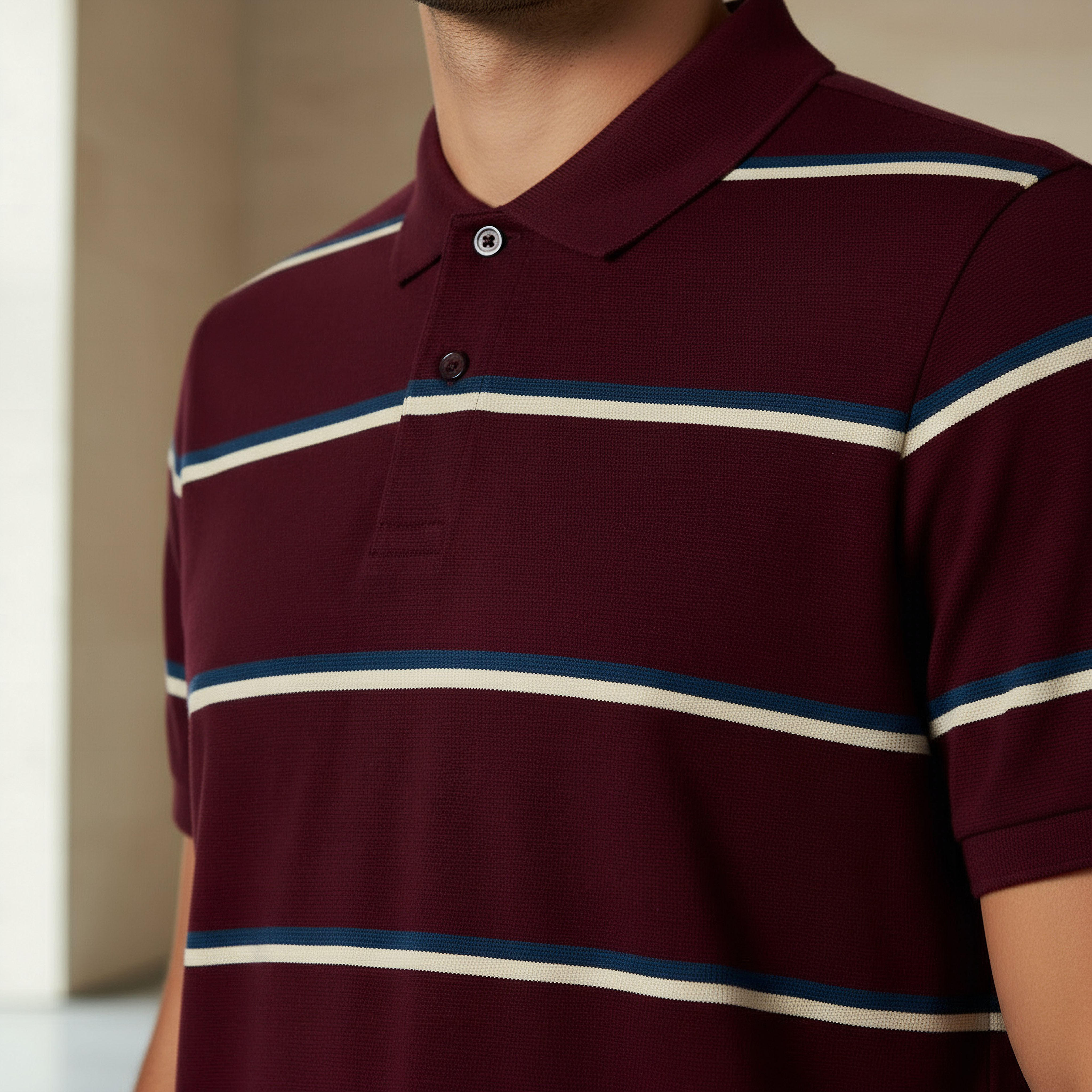 Men Short Sleeve Striped Polo T-shirt-men-clothing-tshirtsandpolos-polos-image-4