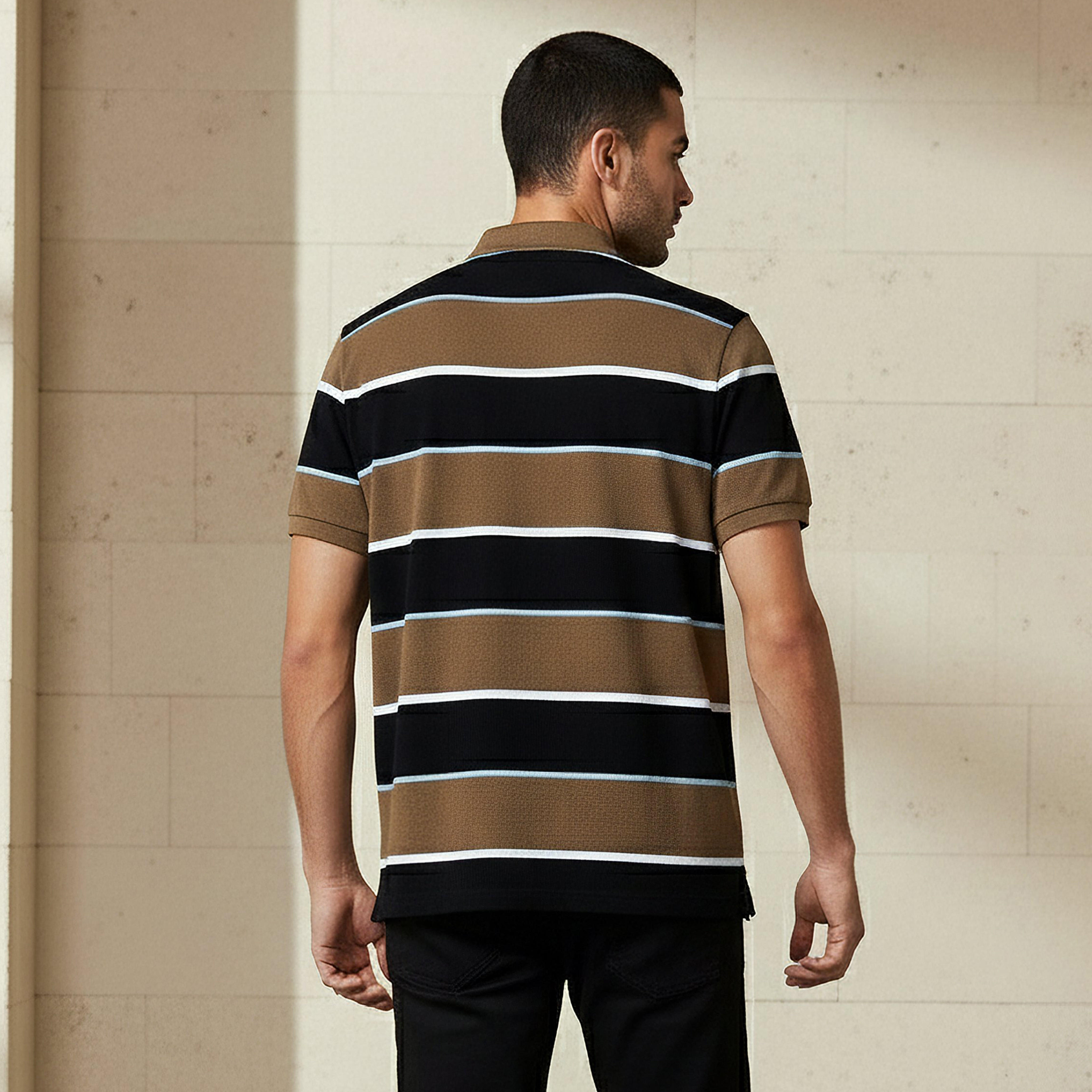 Men Short Sleeve Striped Polo T-shirt-men-clothing-tshirtsandpolos-polos-image-3