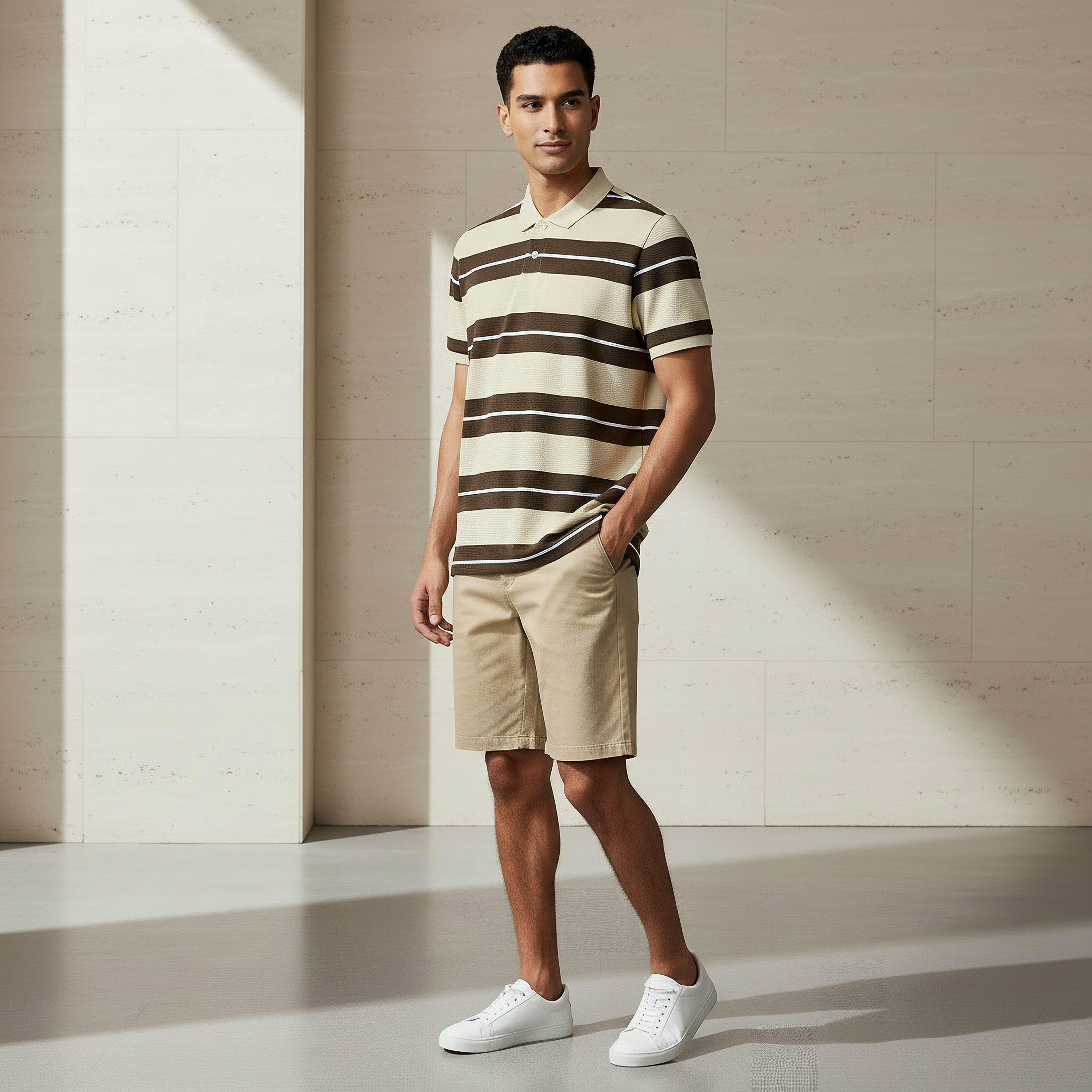 Men Short Sleeve Striped Polo T-shirt-men-clothing-tshirtsandpolos-polos-image-2
