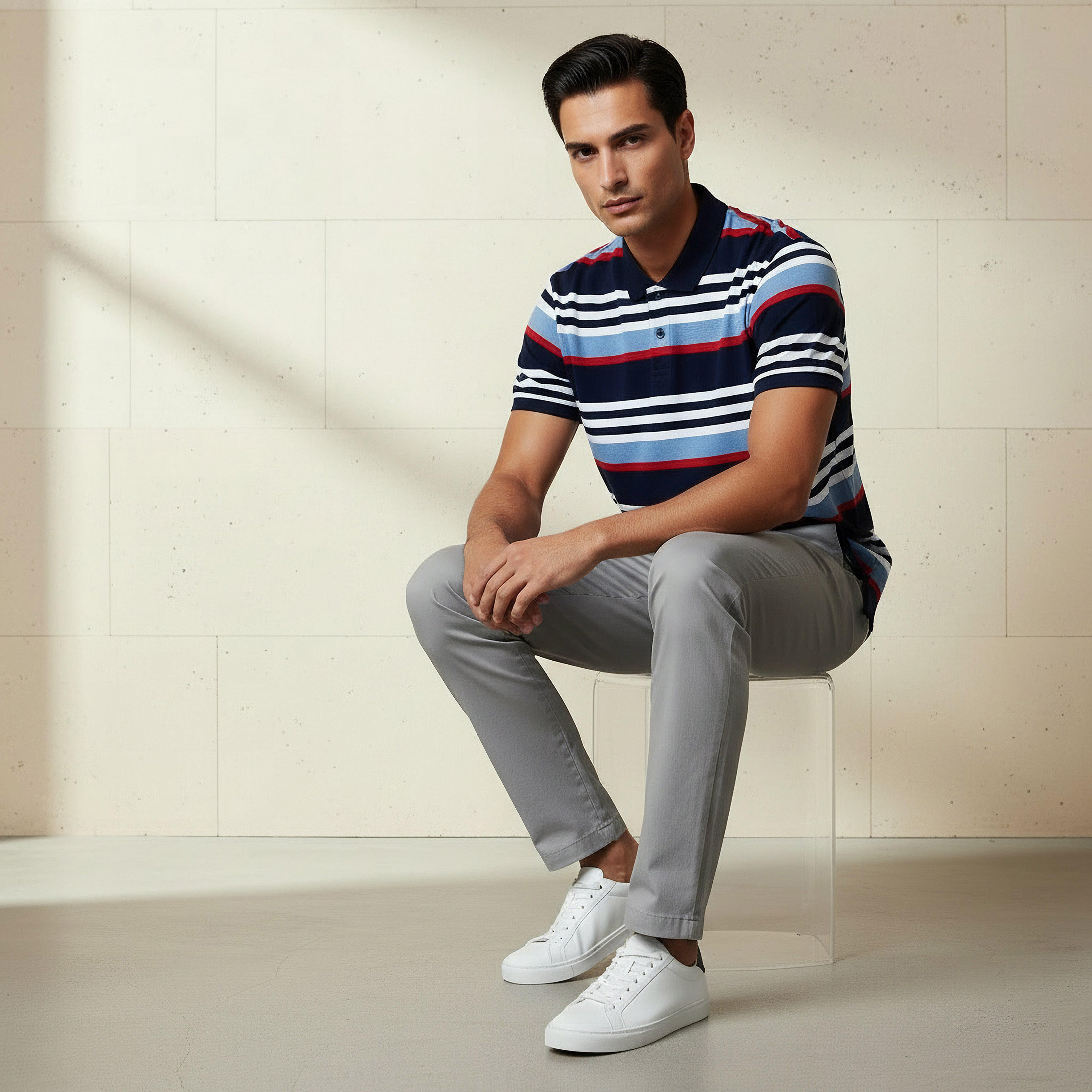 Men Short Sleeves Striped Polo T-shirt-men-clothing-tshirtsandpolos-polos-image-5