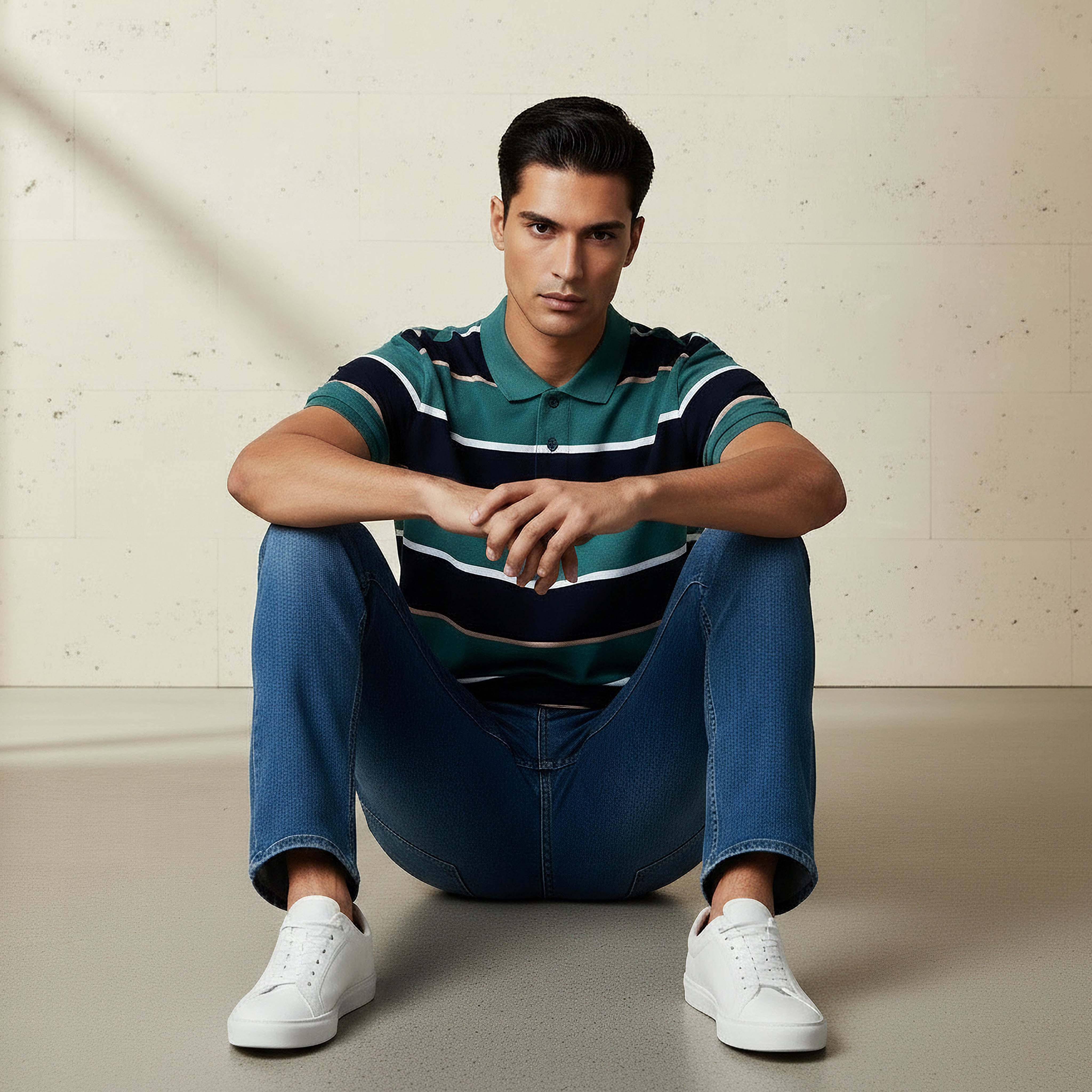 Men Short Sleeve Striped Polo T-shirt-men-clothing-tshirtsandpolos-polos-image-5