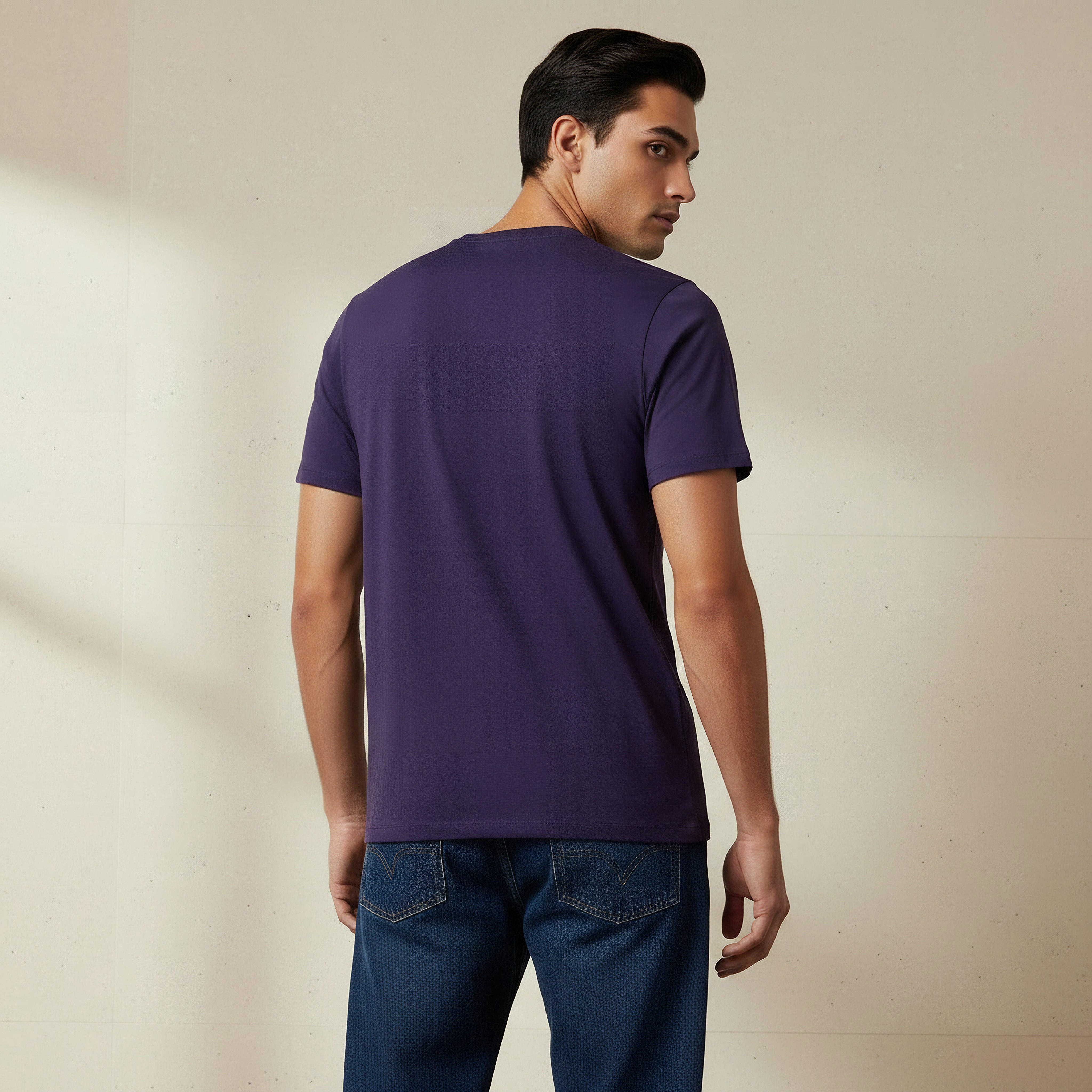 Men Regular Fit Crew Neck Short Sleeves T-shirt-men-clothing-tshirtsandpolos-tshirts-image-3